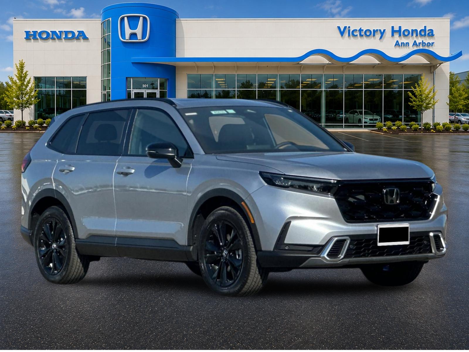 New 2027 Solar Silver Metallic Honda Sport Touring Hybrid AWD image 3