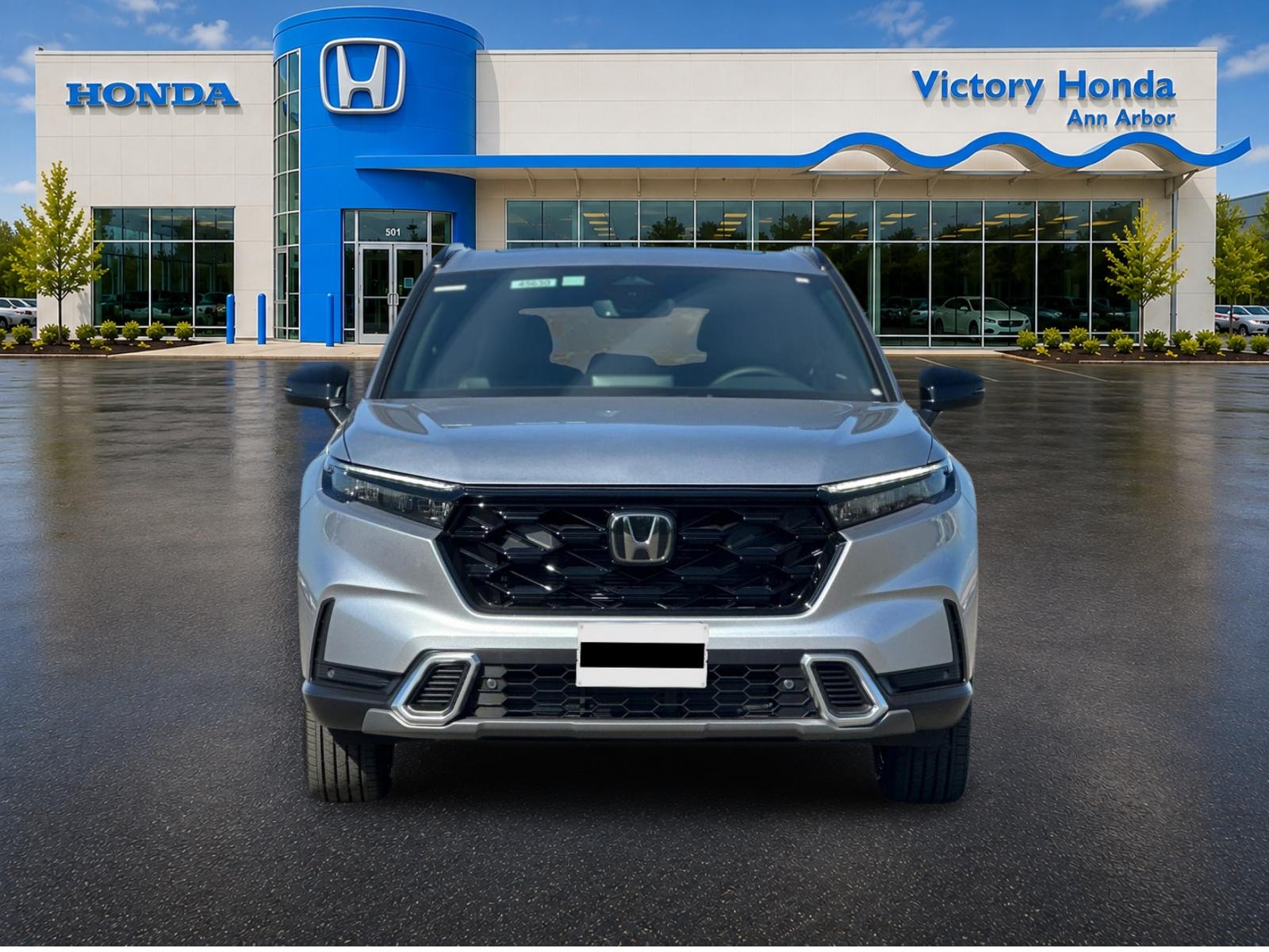 New 2027 Solar Silver Metallic Honda Sport Touring Hybrid AWD image 2