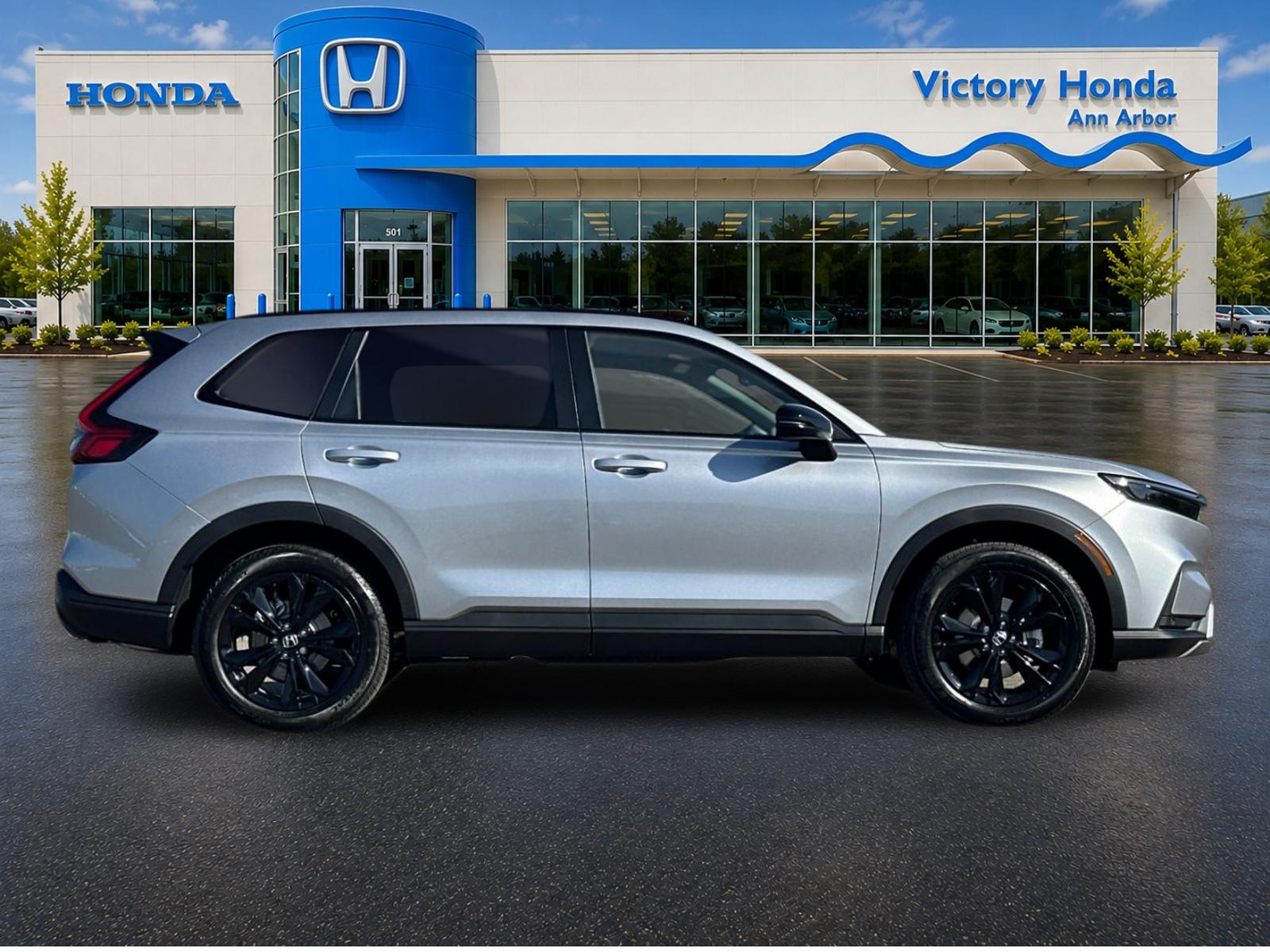 New 2027 Solar Silver Metallic Honda Sport Touring Hybrid AWD image 4