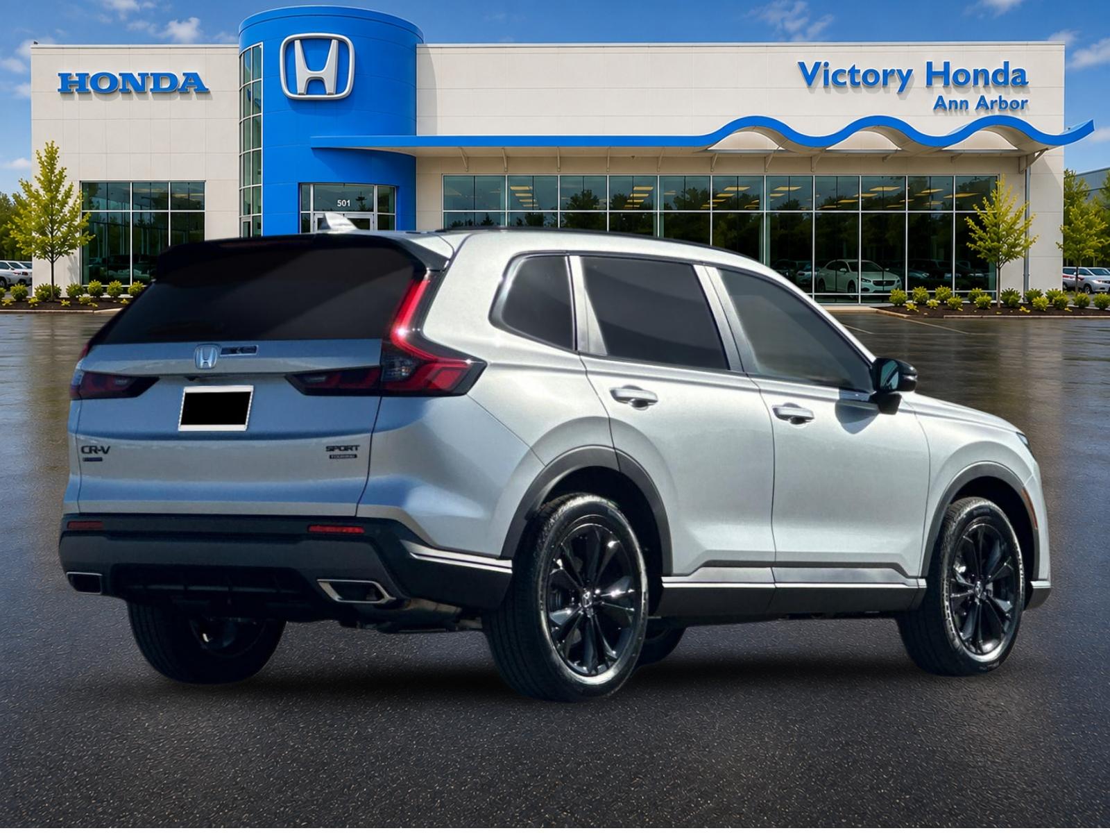 New 2027 Solar Silver Metallic Honda Sport Touring Hybrid AWD image 5
