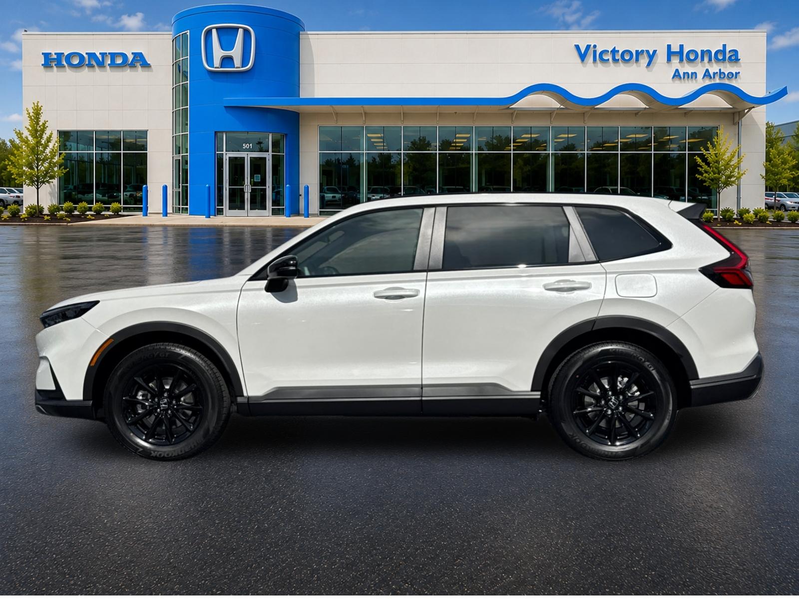 New 2027 Platinum White Pearl Honda Sport Hybrid AWD image 8
