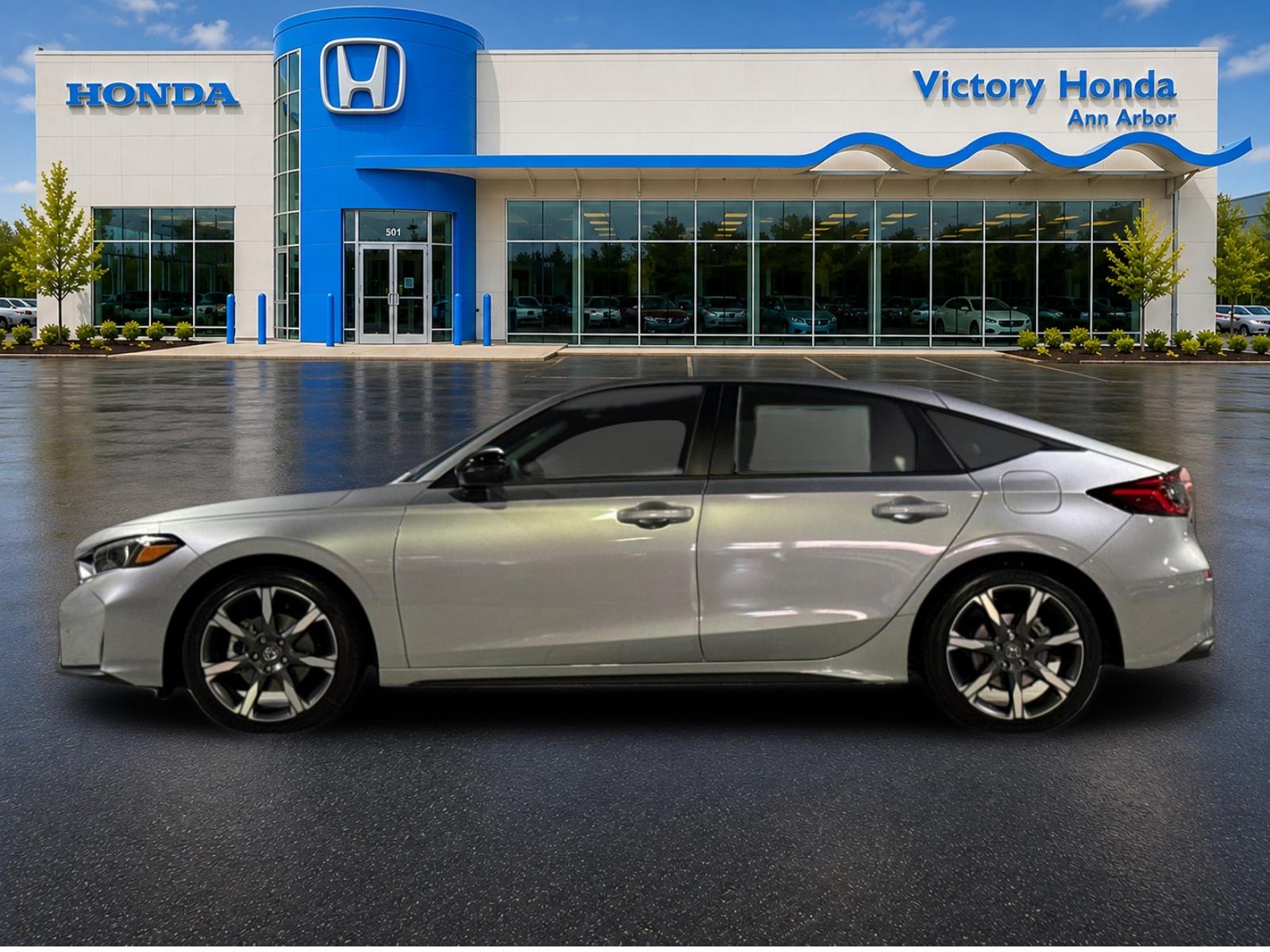 New 2026 Solar Silver Metallic Honda FWD Touring Hybrid image 8
