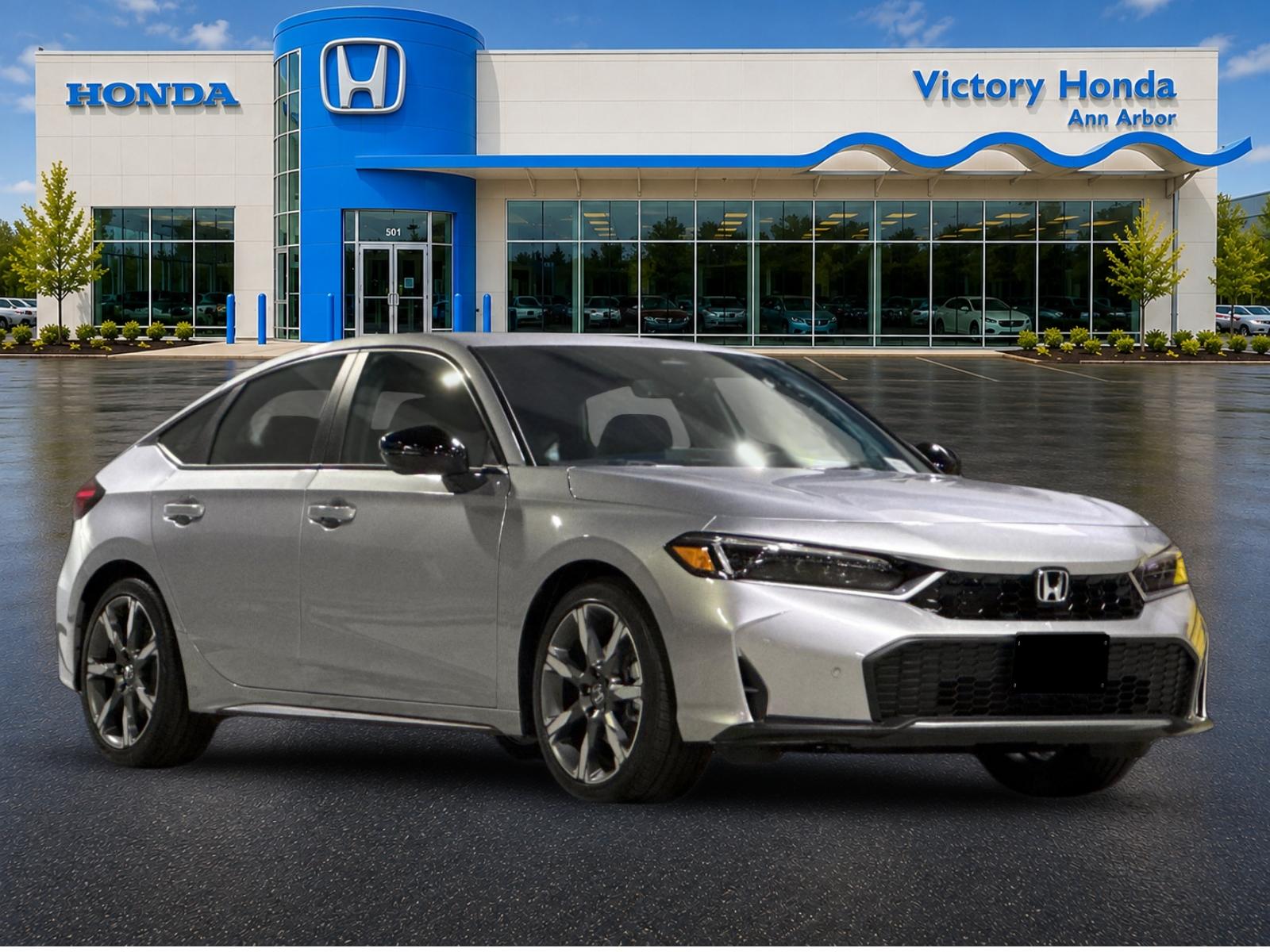 New 2026 Solar Silver Metallic Honda FWD Touring Hybrid image 3