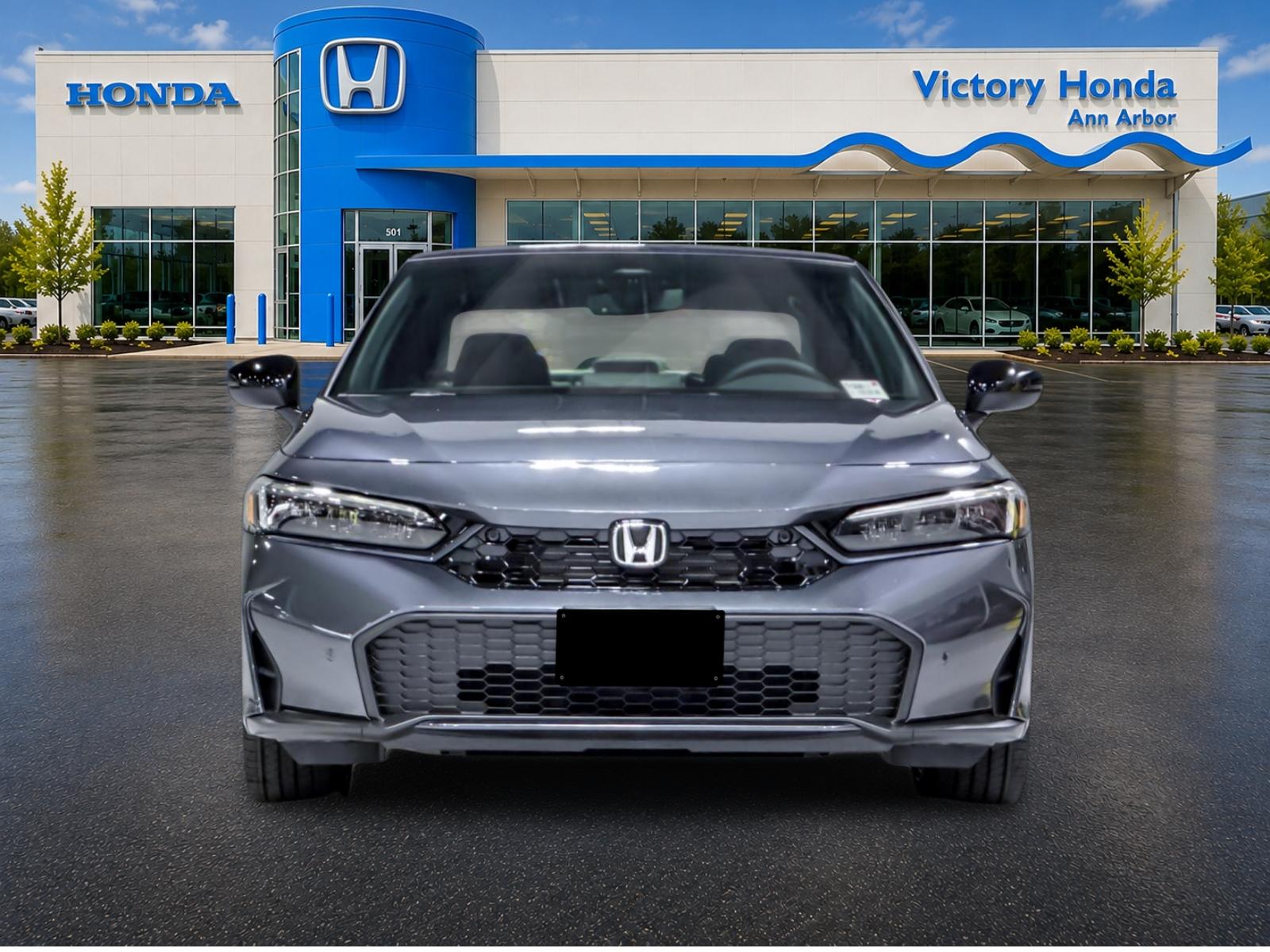New 2026 Meteorite Gray Metallic Honda 2WD Sport Hybrid image 2