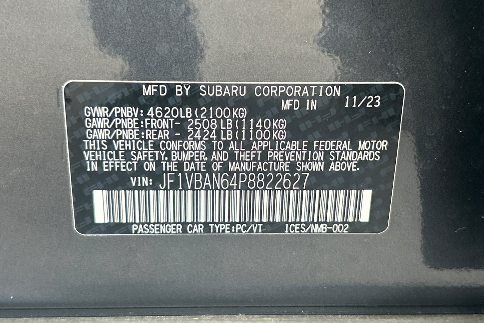 Used 2023 Gray Metallic Subaru Limited image 29