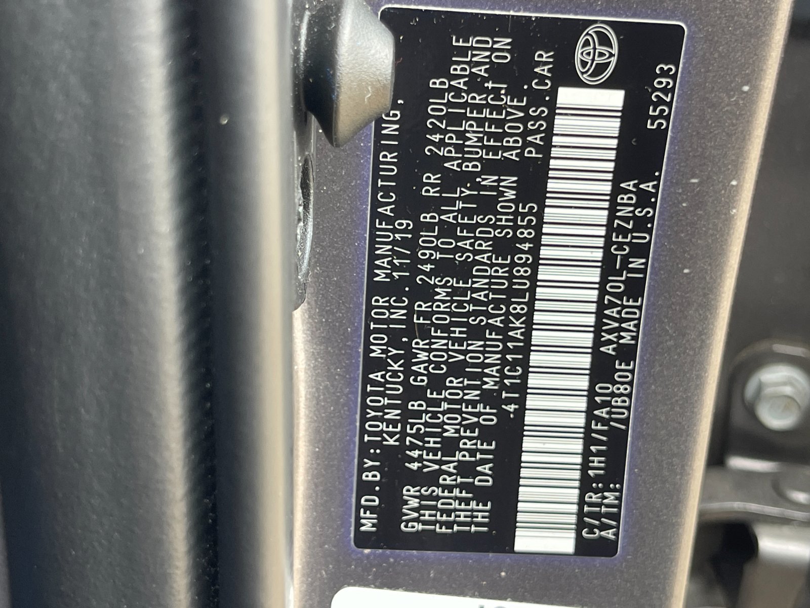 Used 2020 Gray Toyota LE image 31