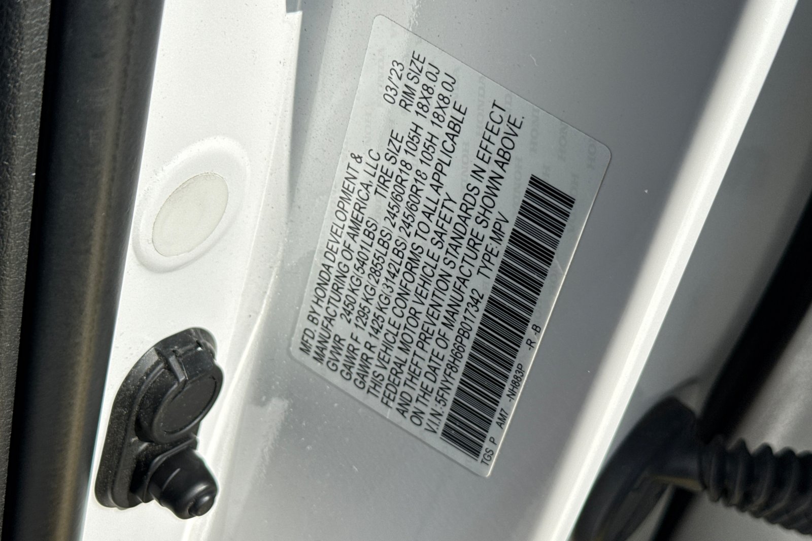 Certified Used 2023 Platinum White Pearl Honda AWD TRAILSPORT image 29