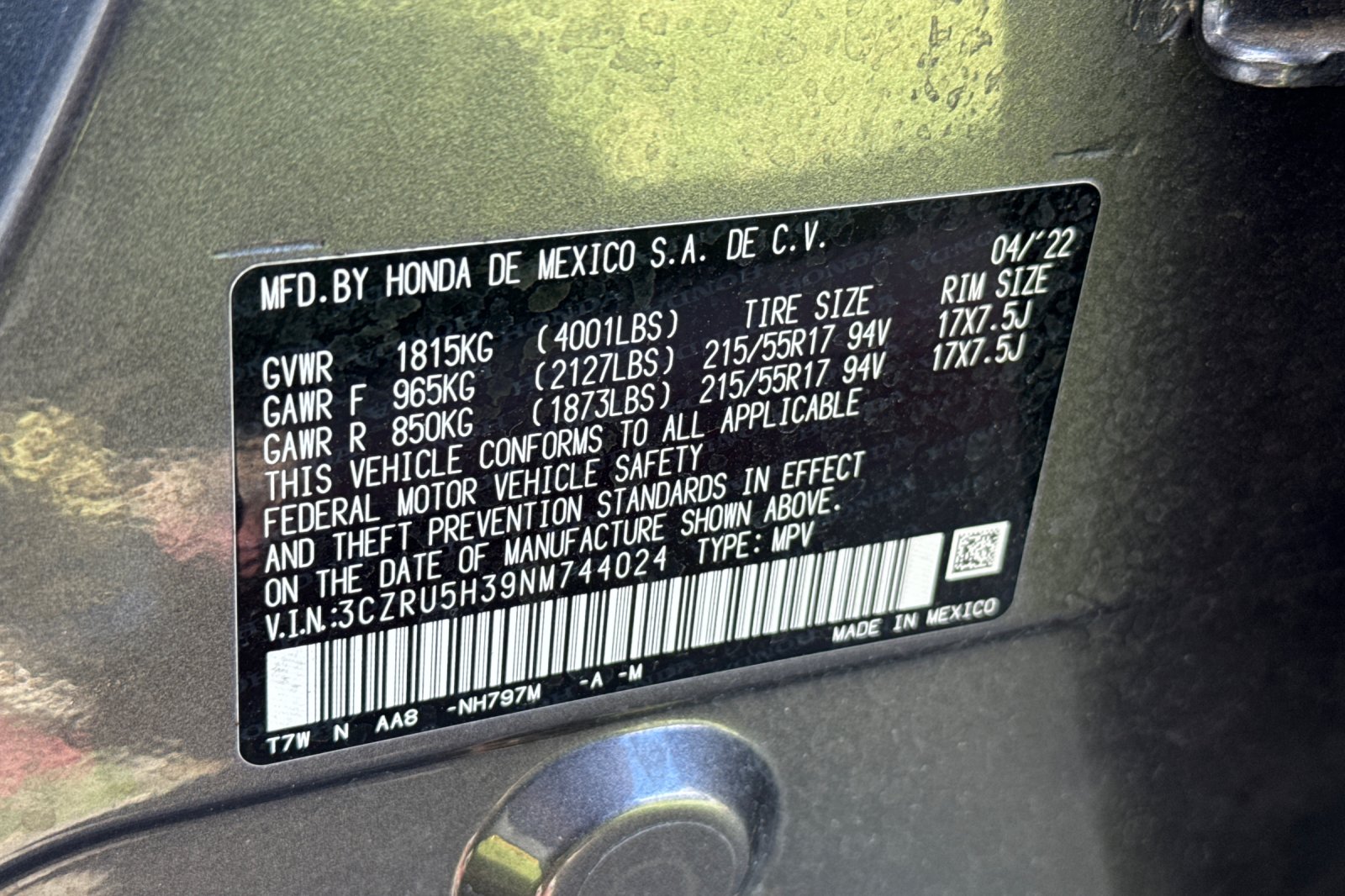 Certified Used 2022 Modern Steel Metallic Honda LX image 12