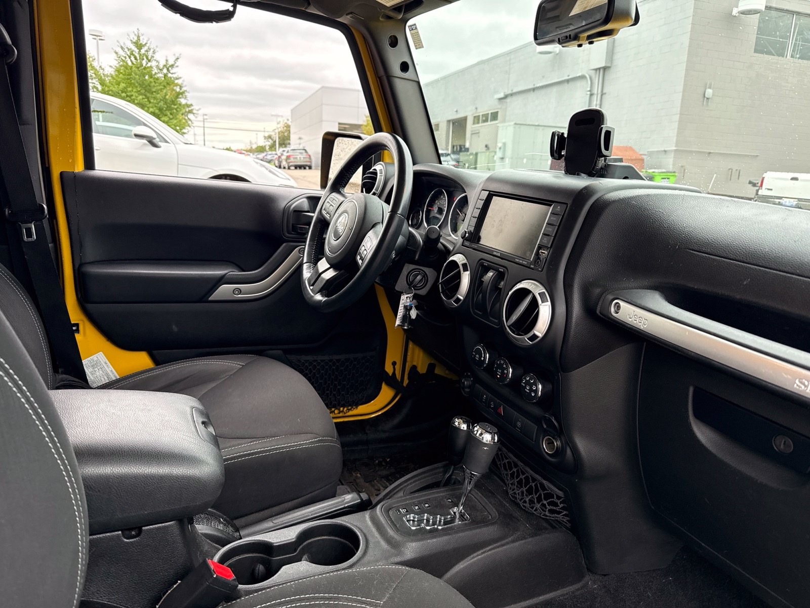 Used 2015 Baja Yellow Clearcoat Jeep Sahara image 15