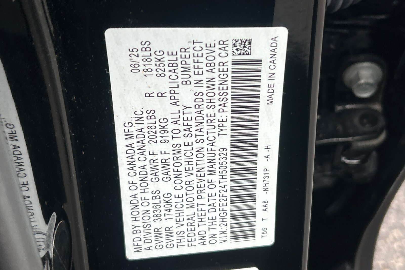 Used 2026 Crystal Black Pearl Honda LX image 27