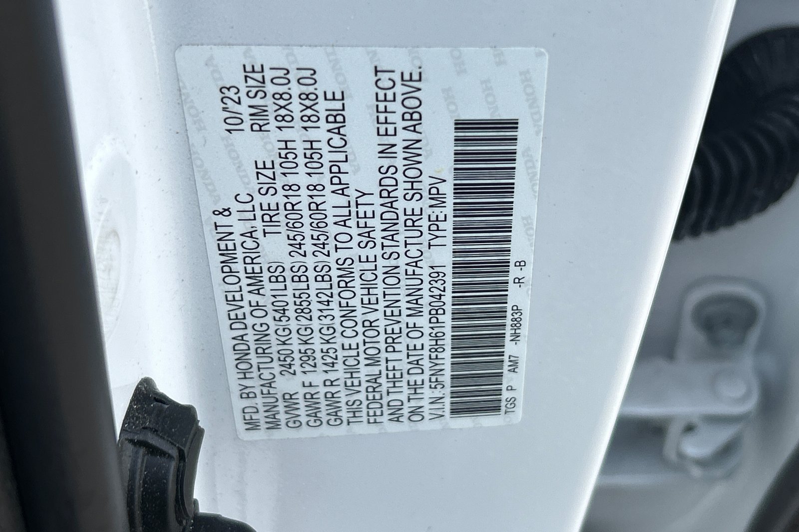 Used 2023 Lunar Silver Metallic Honda TrailSport image 30