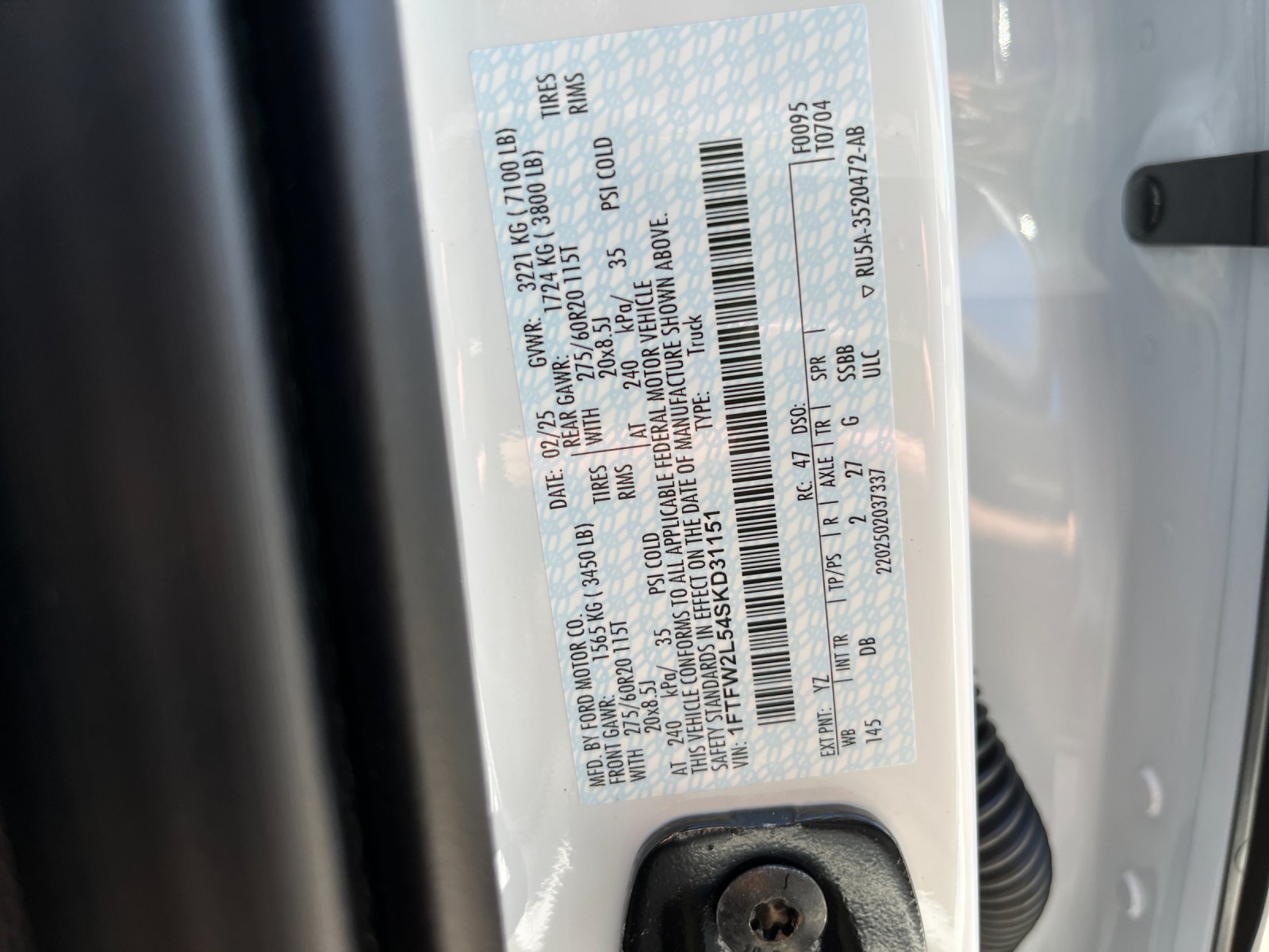 Used 2025 White Ford STX image 39