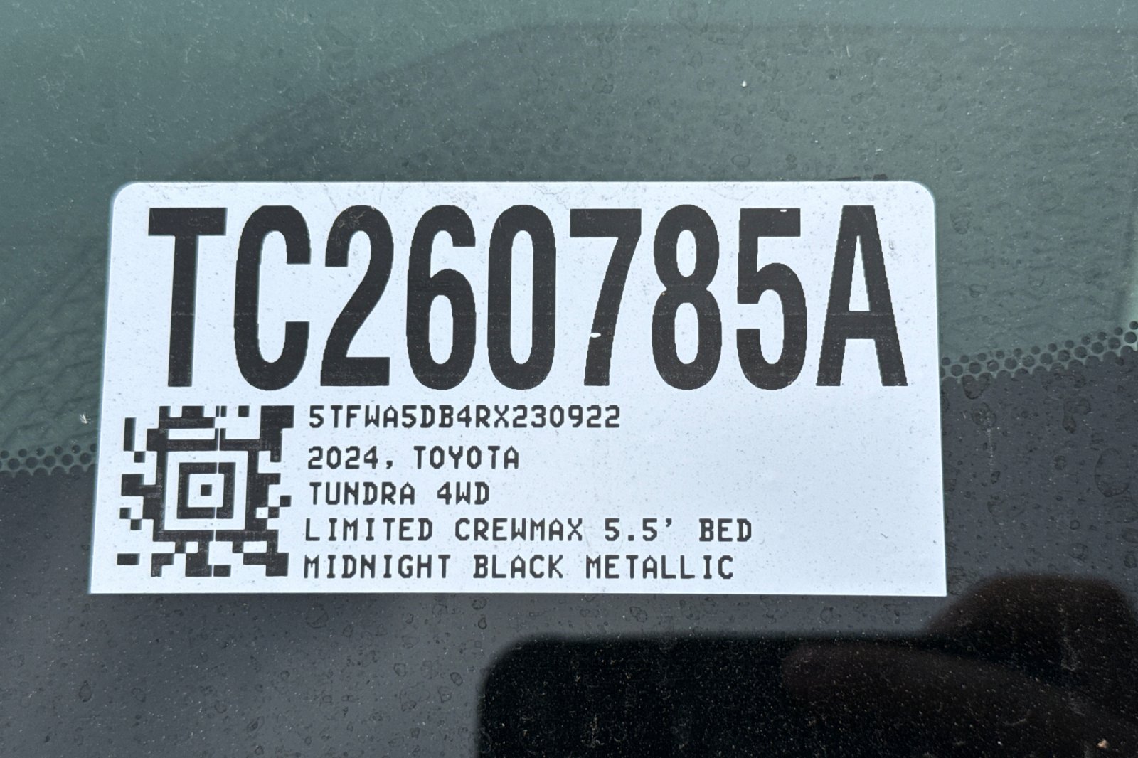 Used 2024 Midnight Black Metallic Toyota Limited image 3
