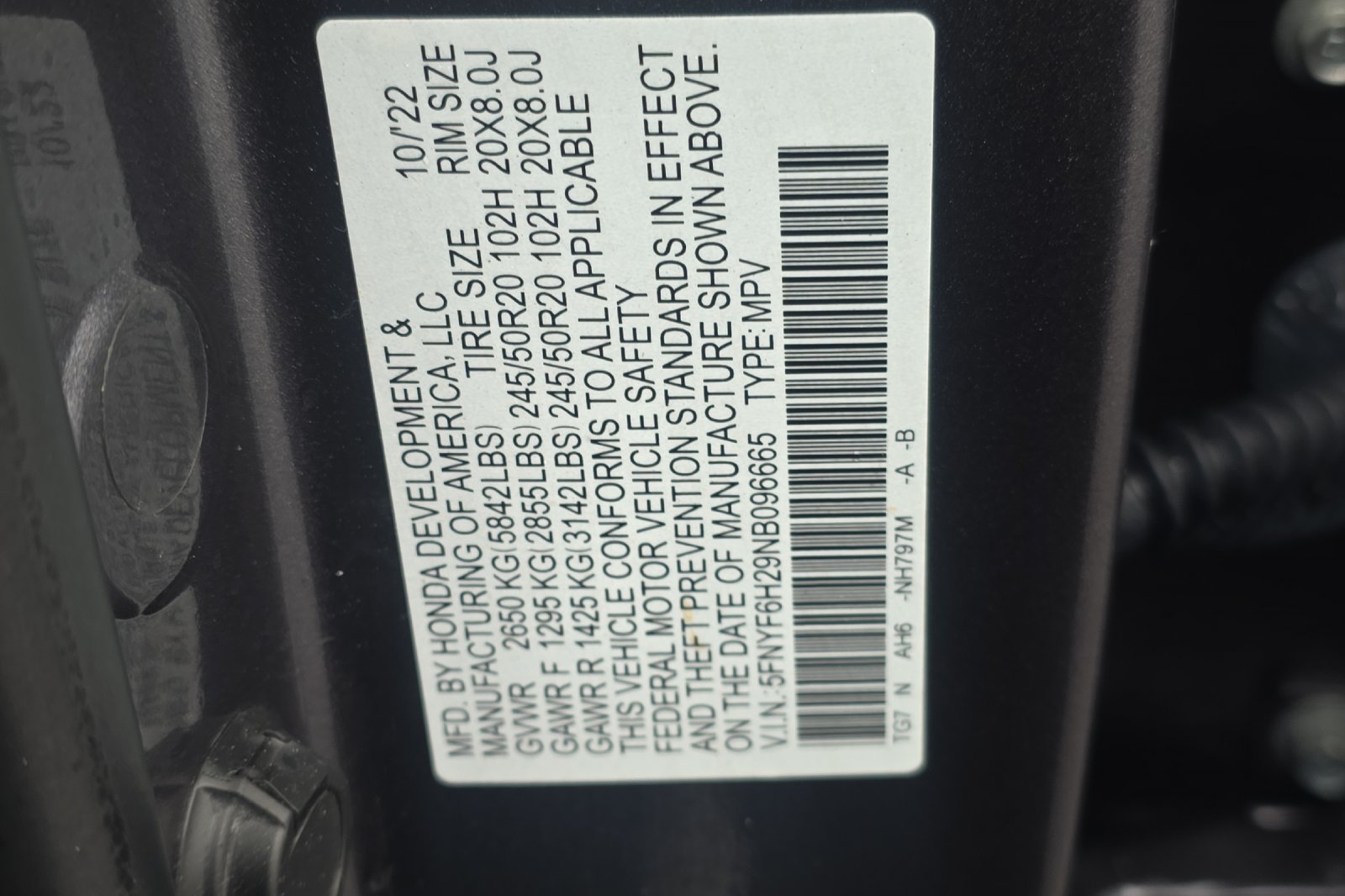 Used 2022 Modern Steel Metallic Honda Special Edition image 27
