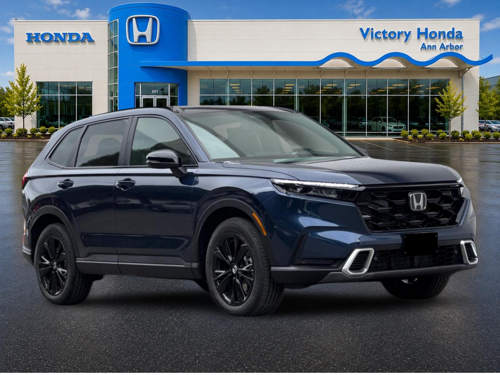 New 2027 Canyon River Blue Metallic Honda Sport Touring Hybrid AWD image 3