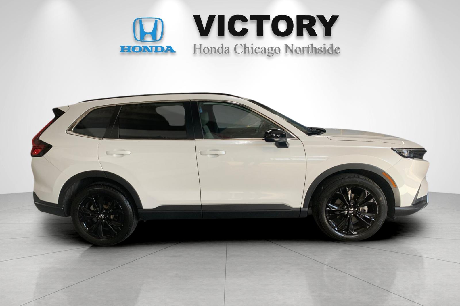 Certified Used 2025 Platinum White Pearl Honda HYBRID AWD SP TRG image 2