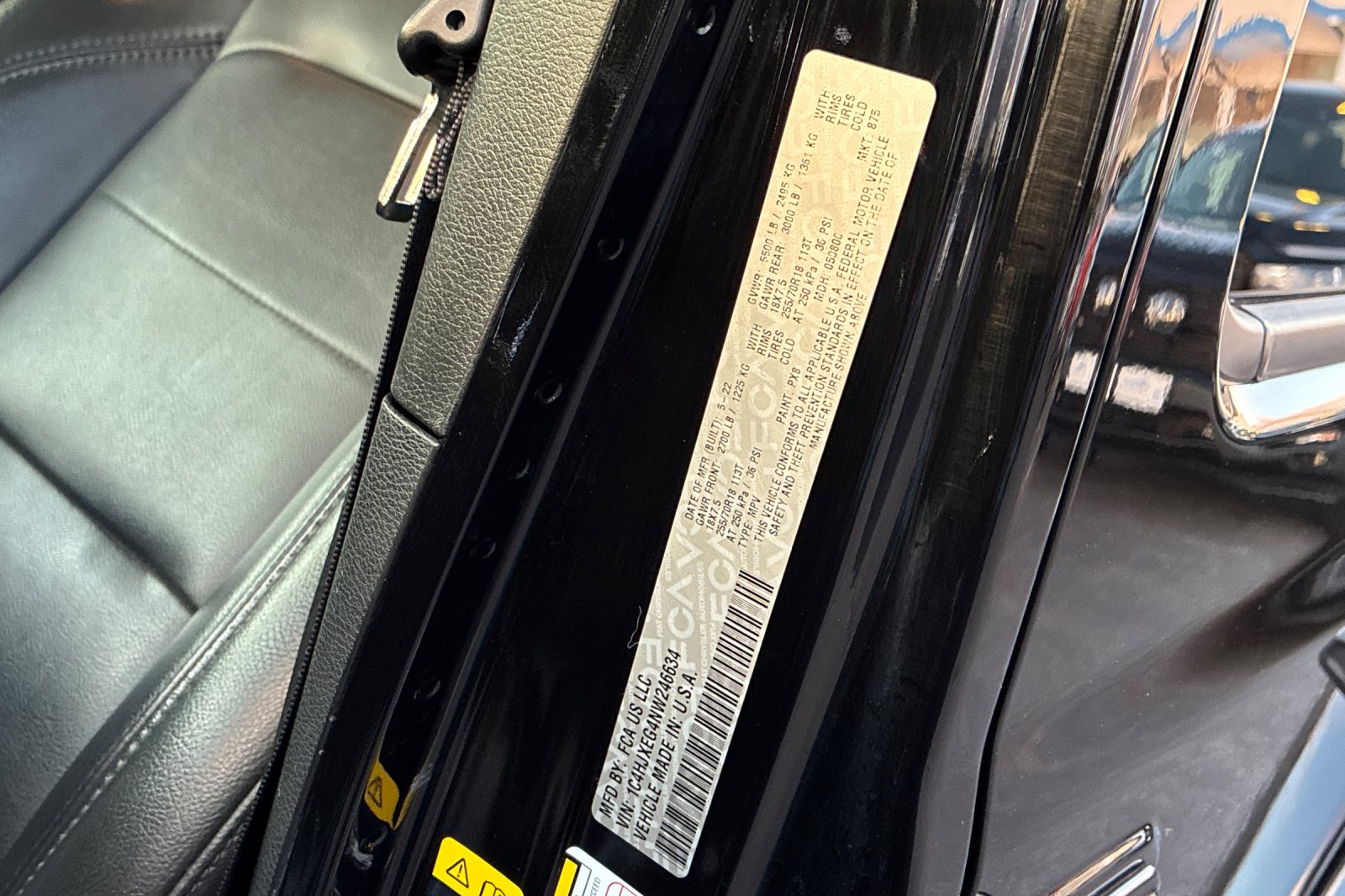 Used 2022 Black Clearcoat Jeep Unlimited Sahara Altitude image 48