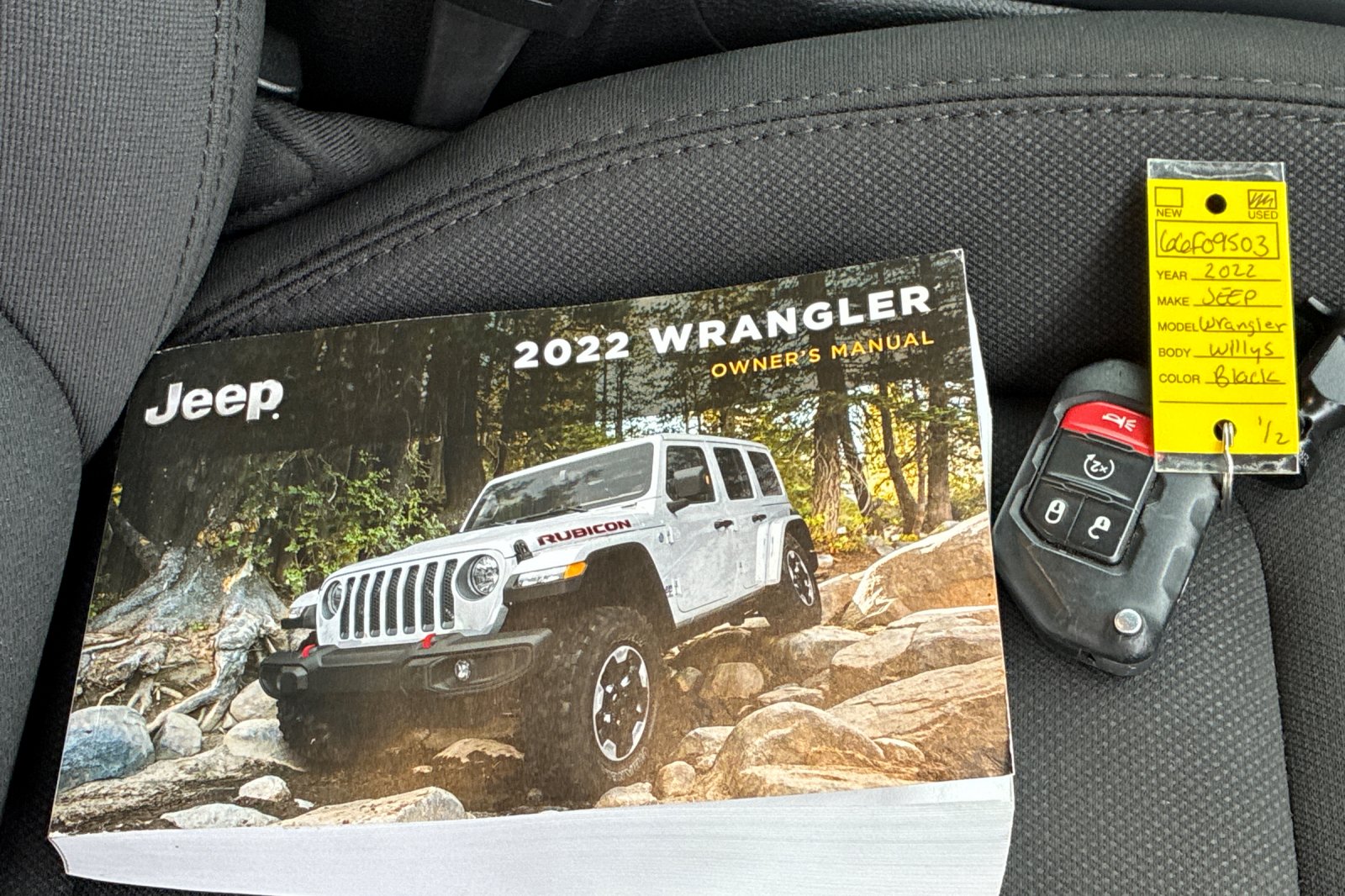 Used 2022 Black Clearcoat Jeep Unlimited Willys image 14