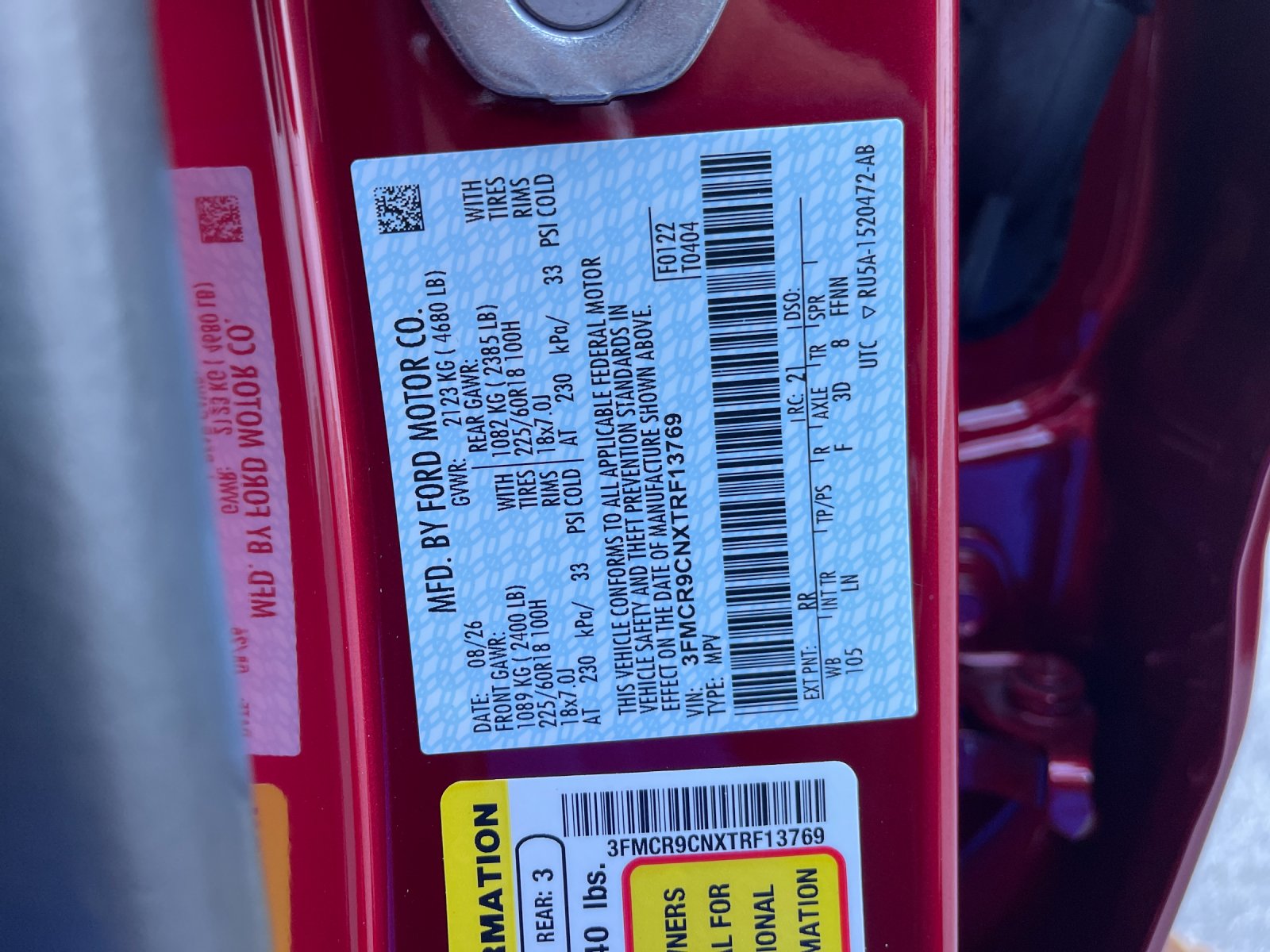 New 2026 Red Ford Outer Banks image 34