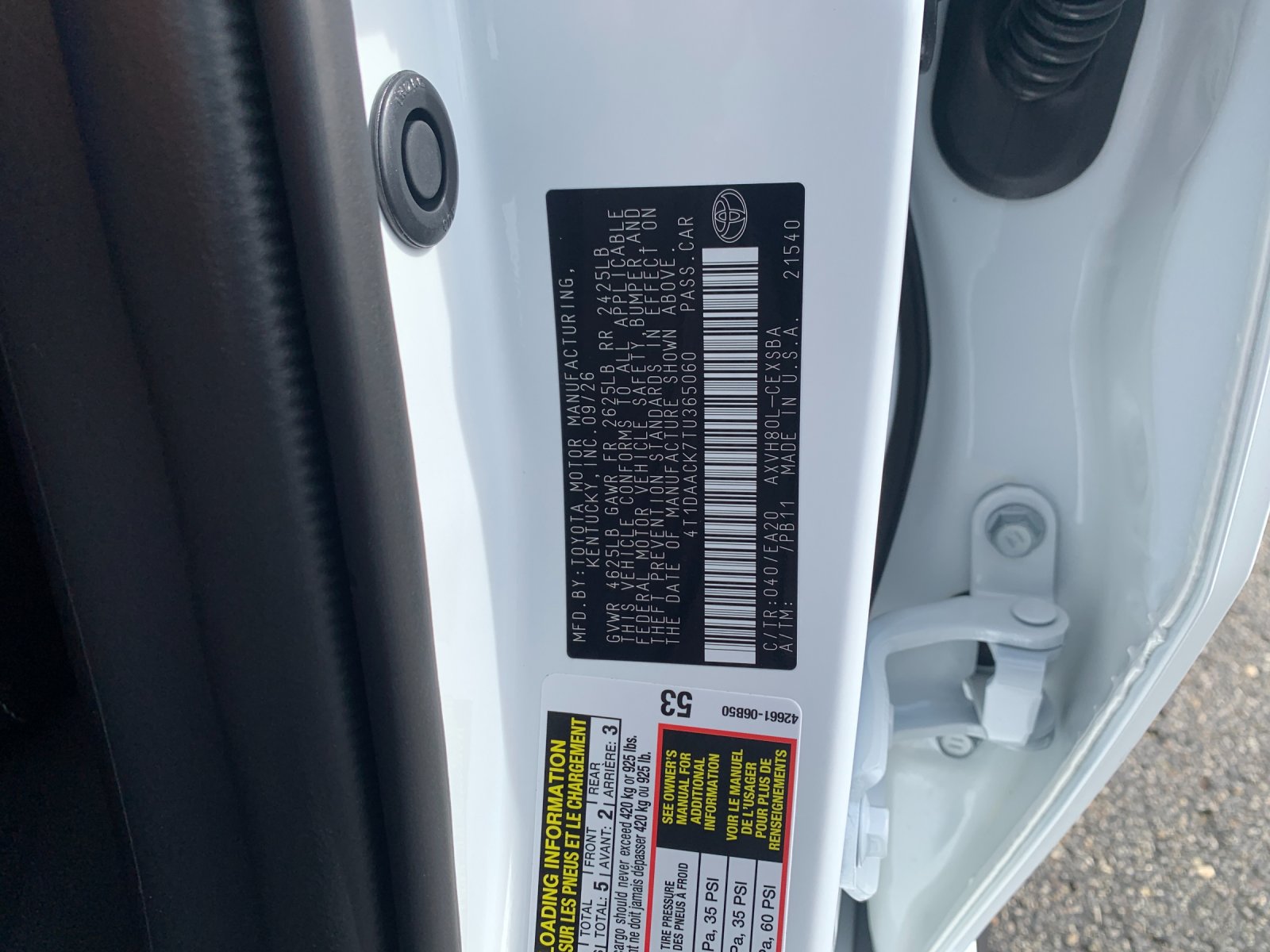 New 2026 White Toyota SE Nightshade image 32