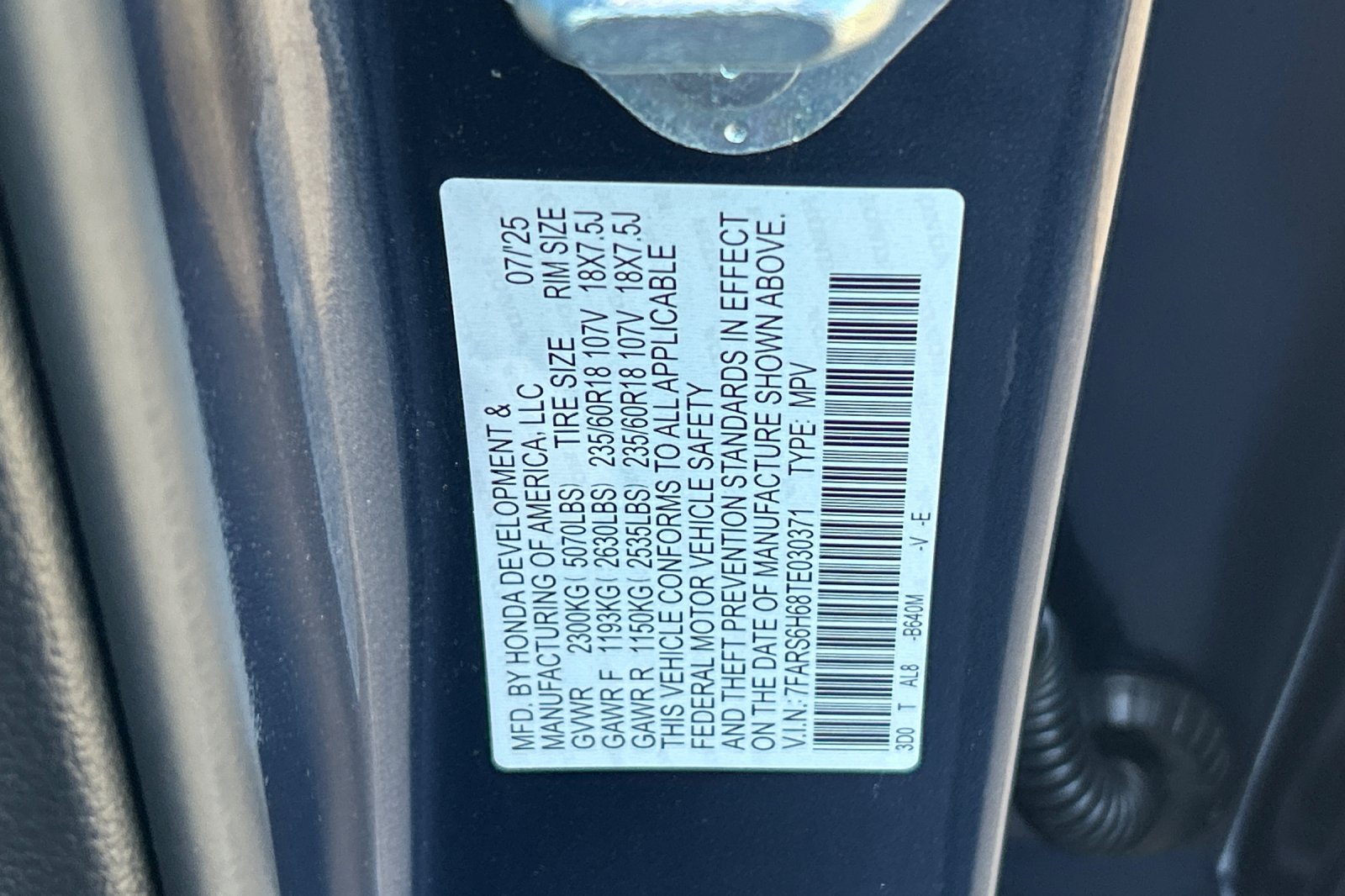 Used 2026 Canyon River Blue Metallic Honda TrailSport image 29