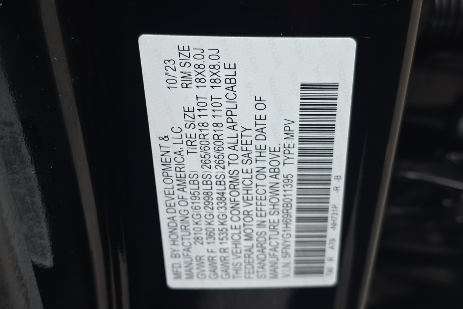 Used 2024 Crystal Black Pearl Honda TrailSport image 26