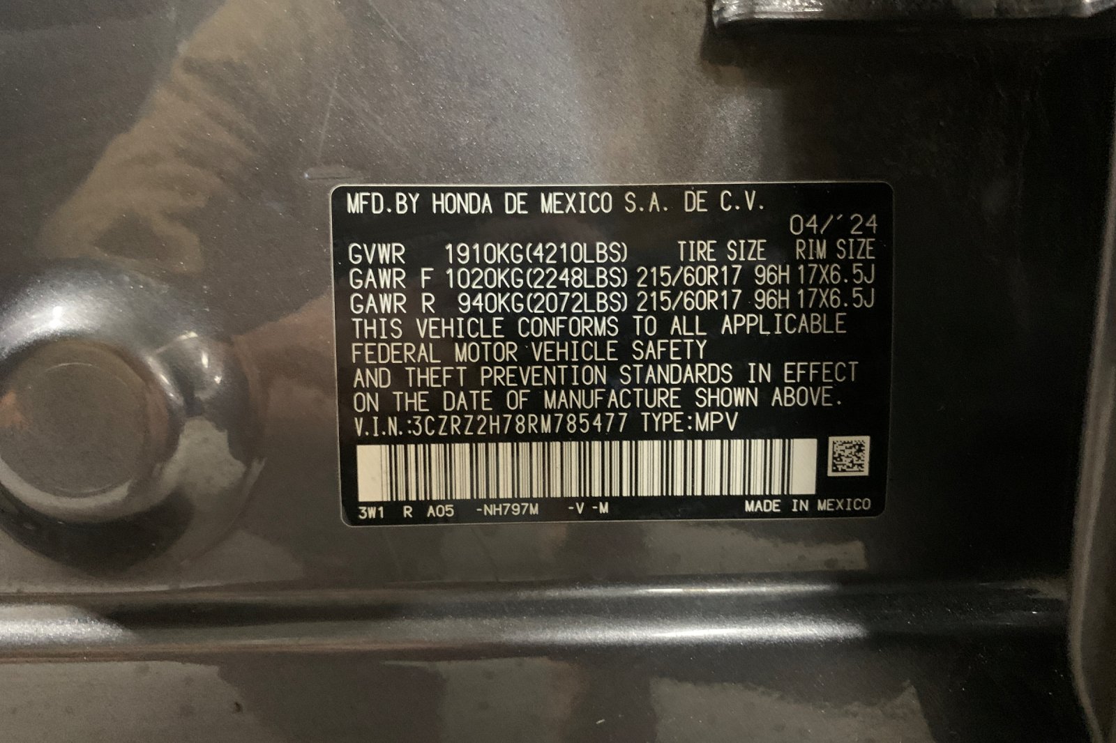 Certified Used 2024 Modern Steel Metallic Honda 5DR AWD EX-L image 33