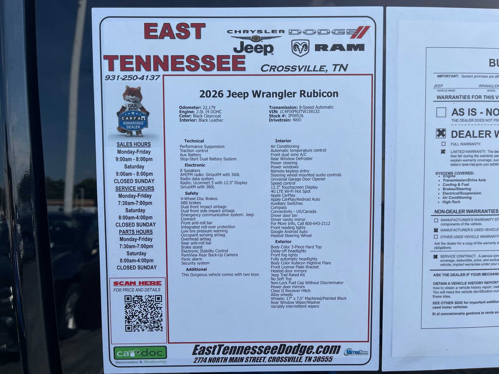 Used 2026 Black Jeep Rubicon image 33
