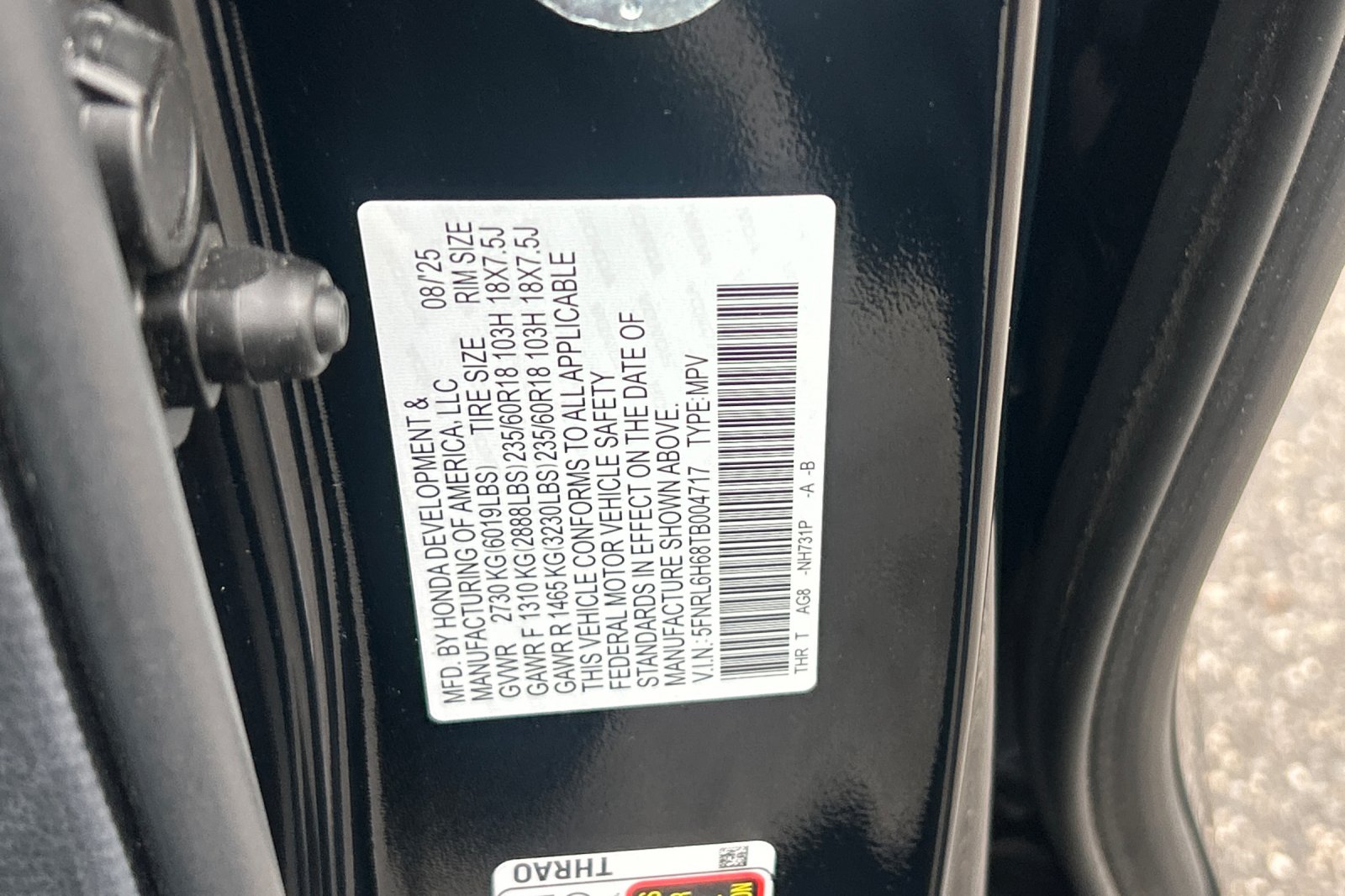 Used 2026 Crystal Black Pearl Honda EX-L image 30