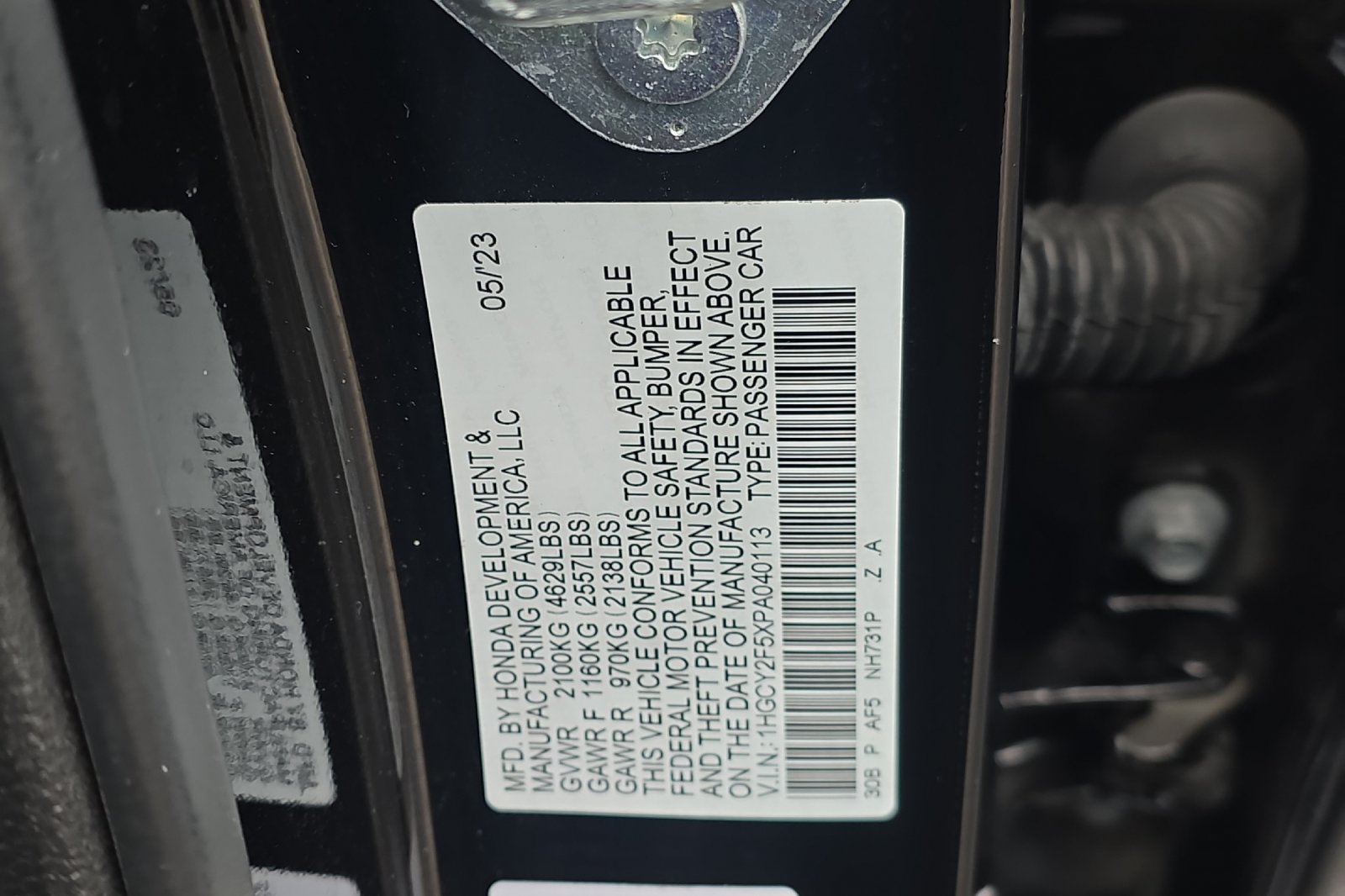 Used 2023 Crystal Black Pearl Honda Sport image 25