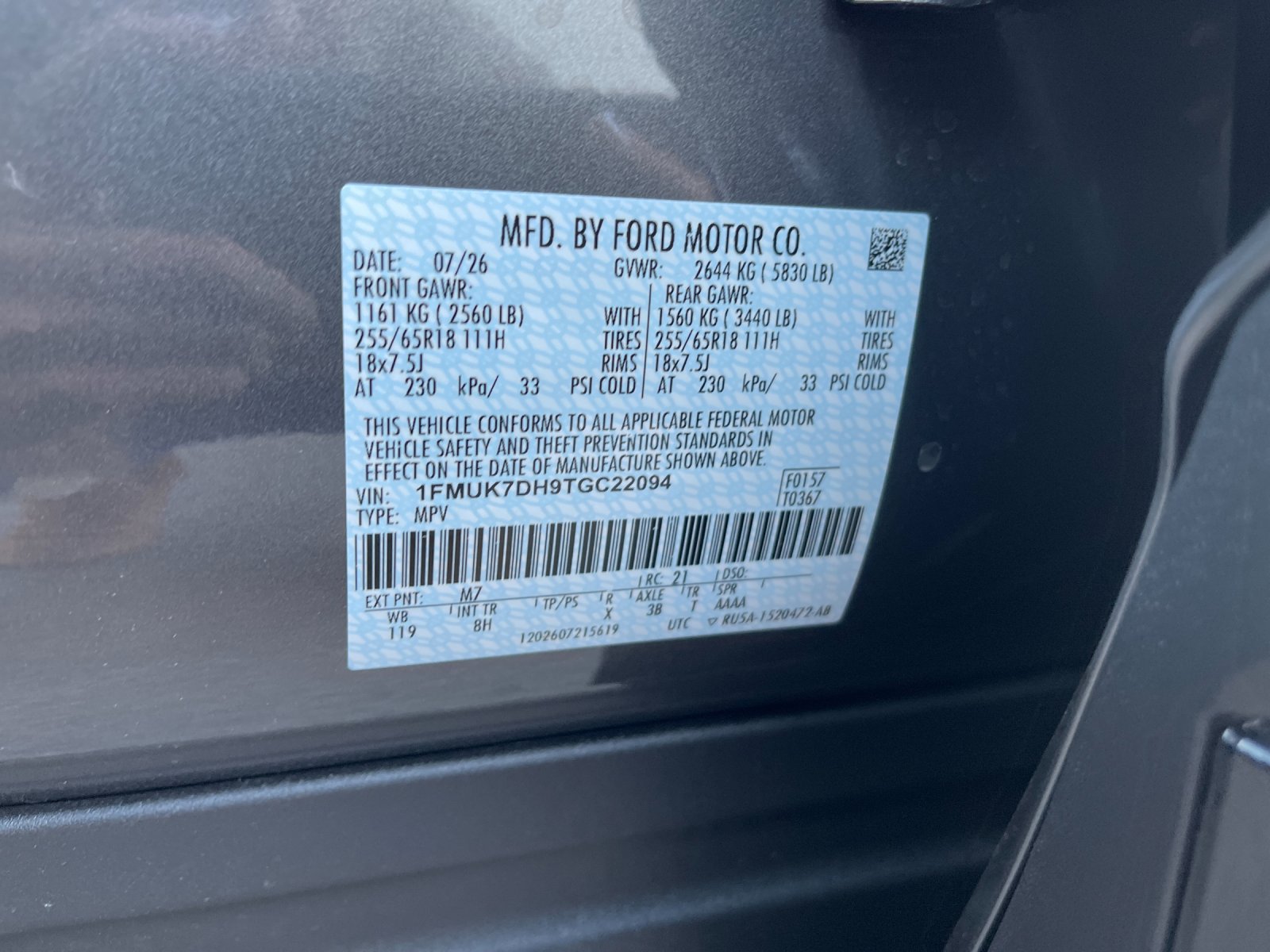 New 2026 Gray Ford Active image 33