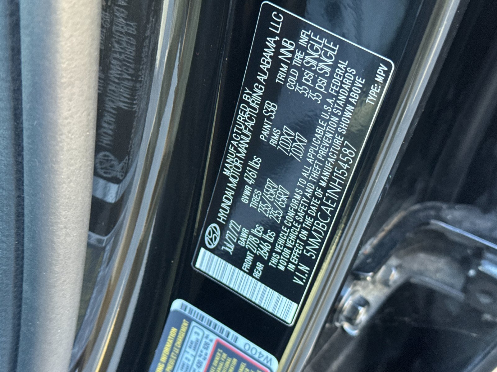 Certified Used 2022 Black Hyundai SEL image 27