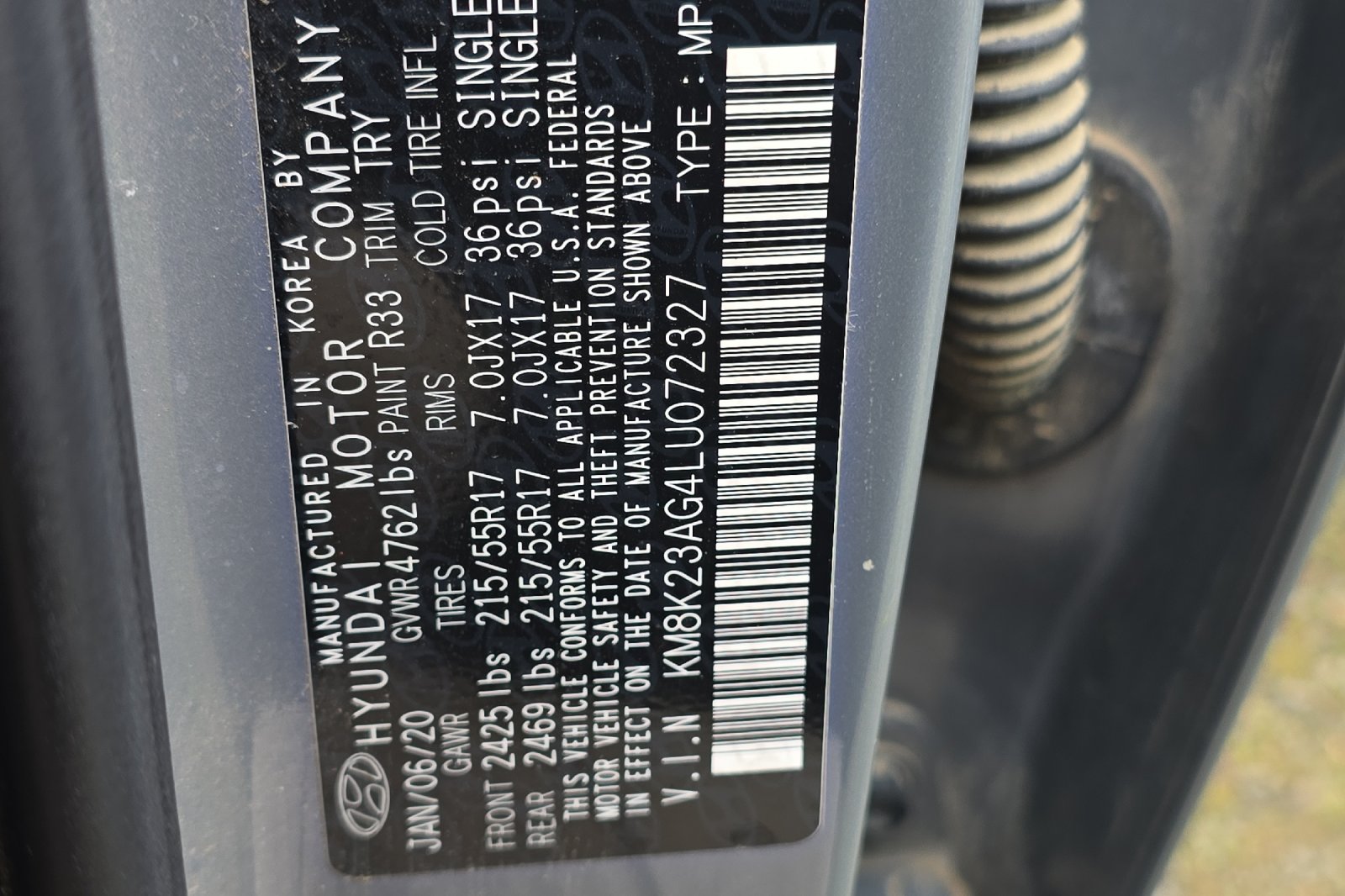 Used 2020 Gray Hyundai SEL image 12