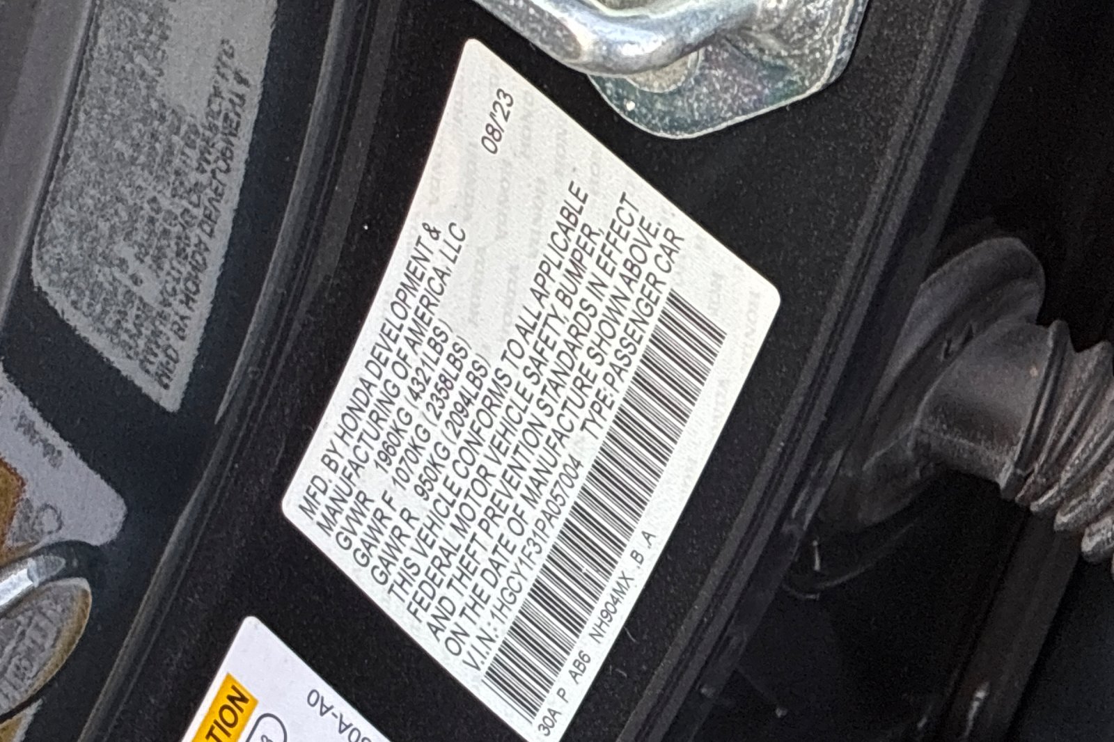 Used 2023 Meteorite Gray Metallic Honda EX image 44