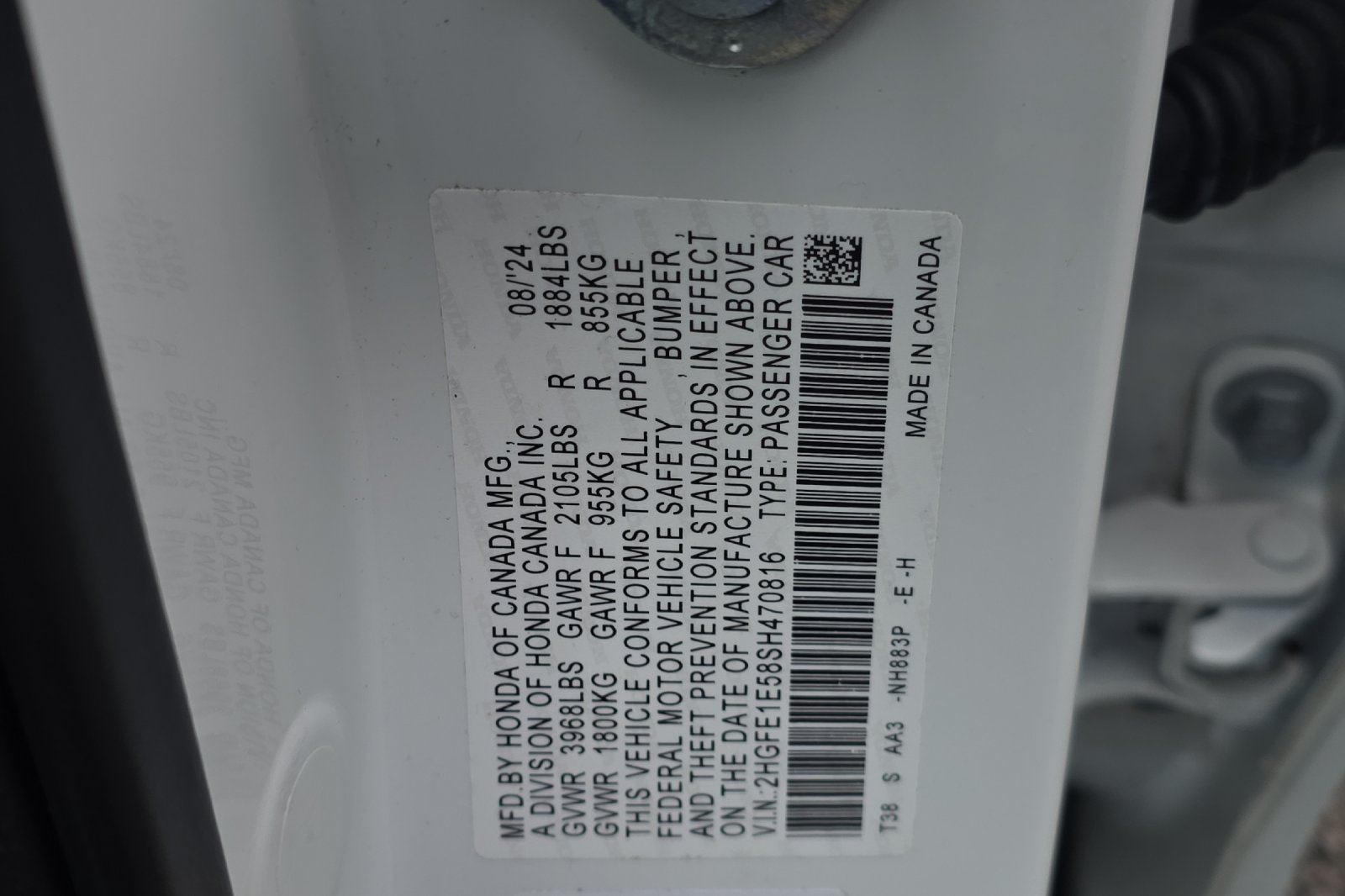 Used 2025 Platinum White Pearl Honda  image 25
