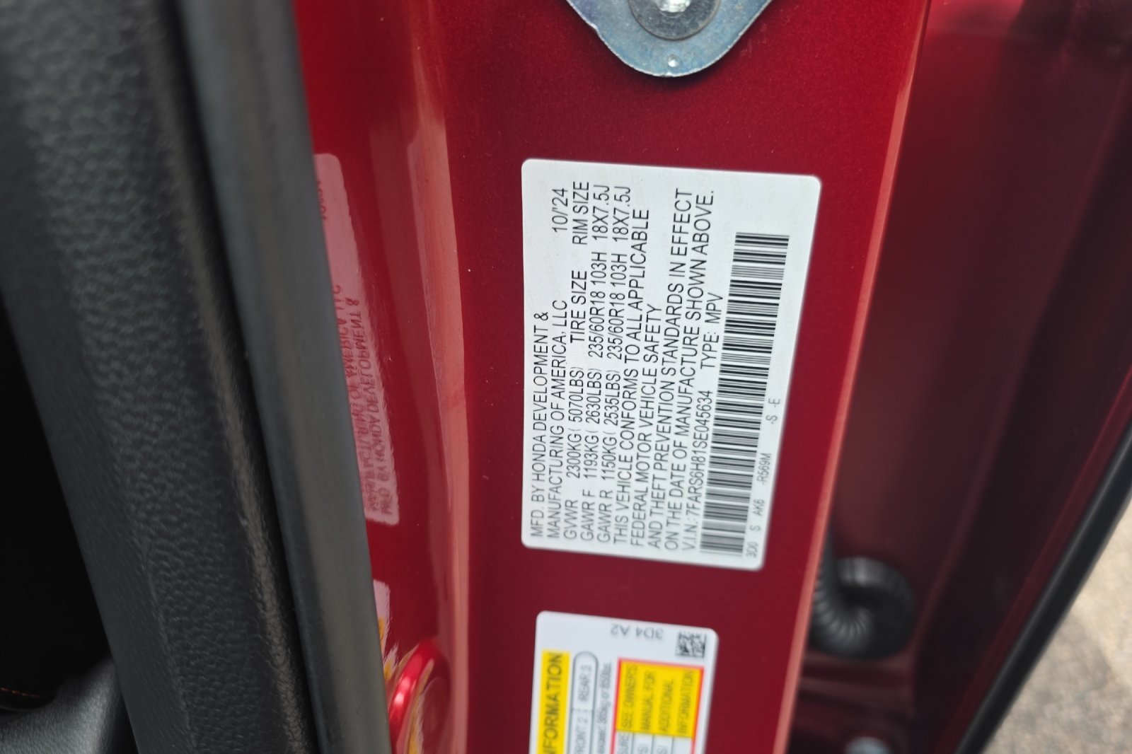 Used 2025 Radiant Red Metallic Honda Sport-L image 26