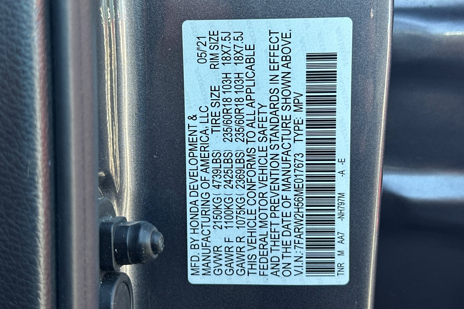 Used 2021 Gray Honda EX image 37