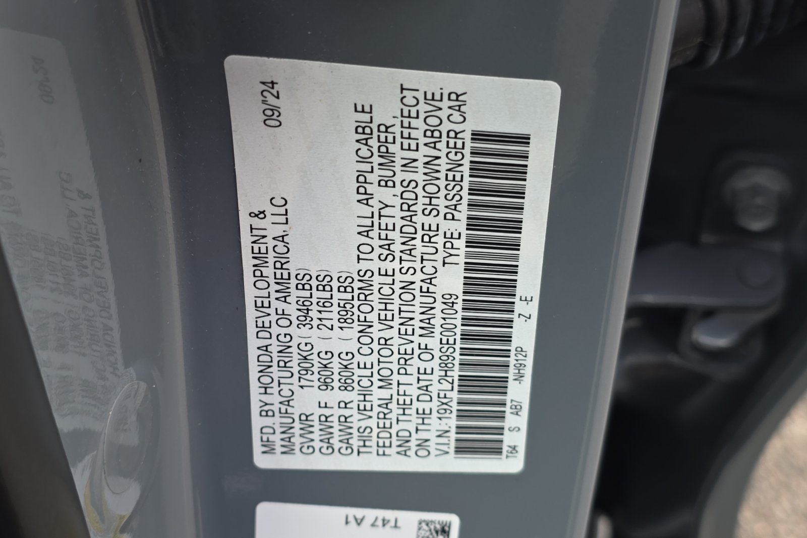 Used 2025 Urban Gray Pearl Honda Sport image 24