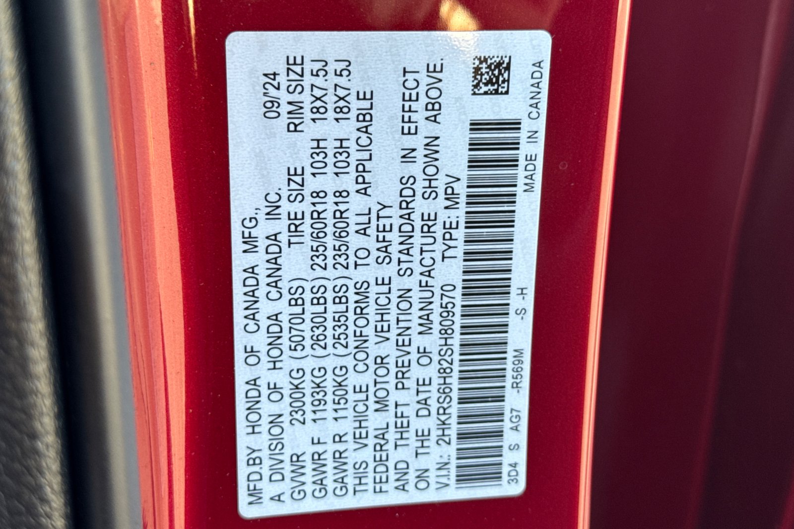 Used 2025 Radiant Red Metallic Honda Sport-L image 27
