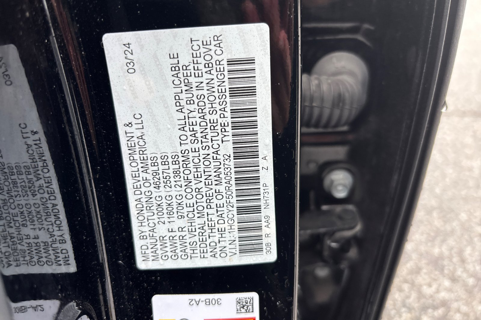Certified Used 2024 Black Honda Sport image 33
