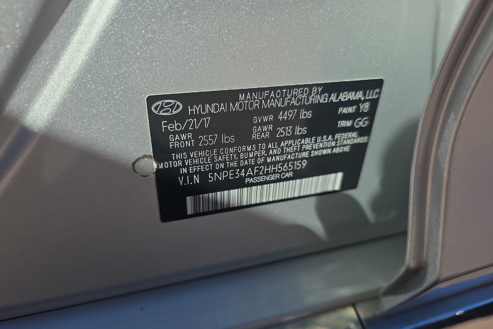 Used 2017 Symphony Silver Hyundai Sport image 25