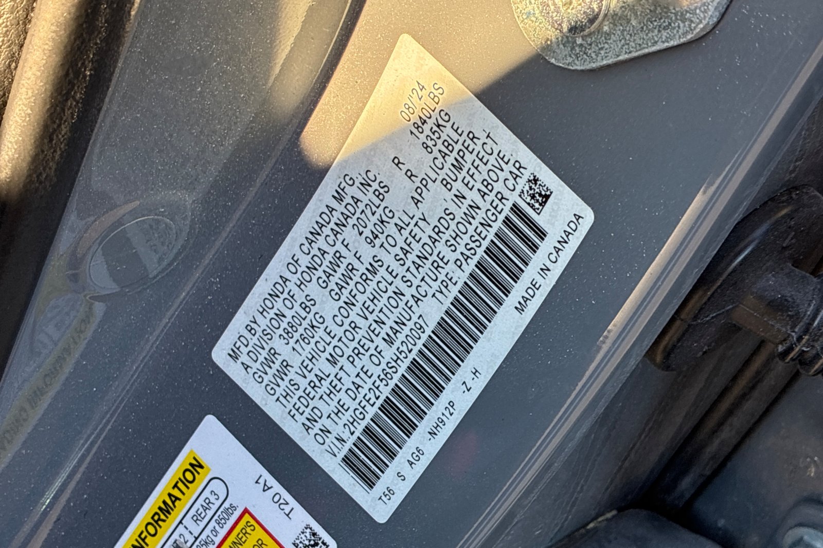 Used 2025 Urban Gray Pearl Honda Sport image 43