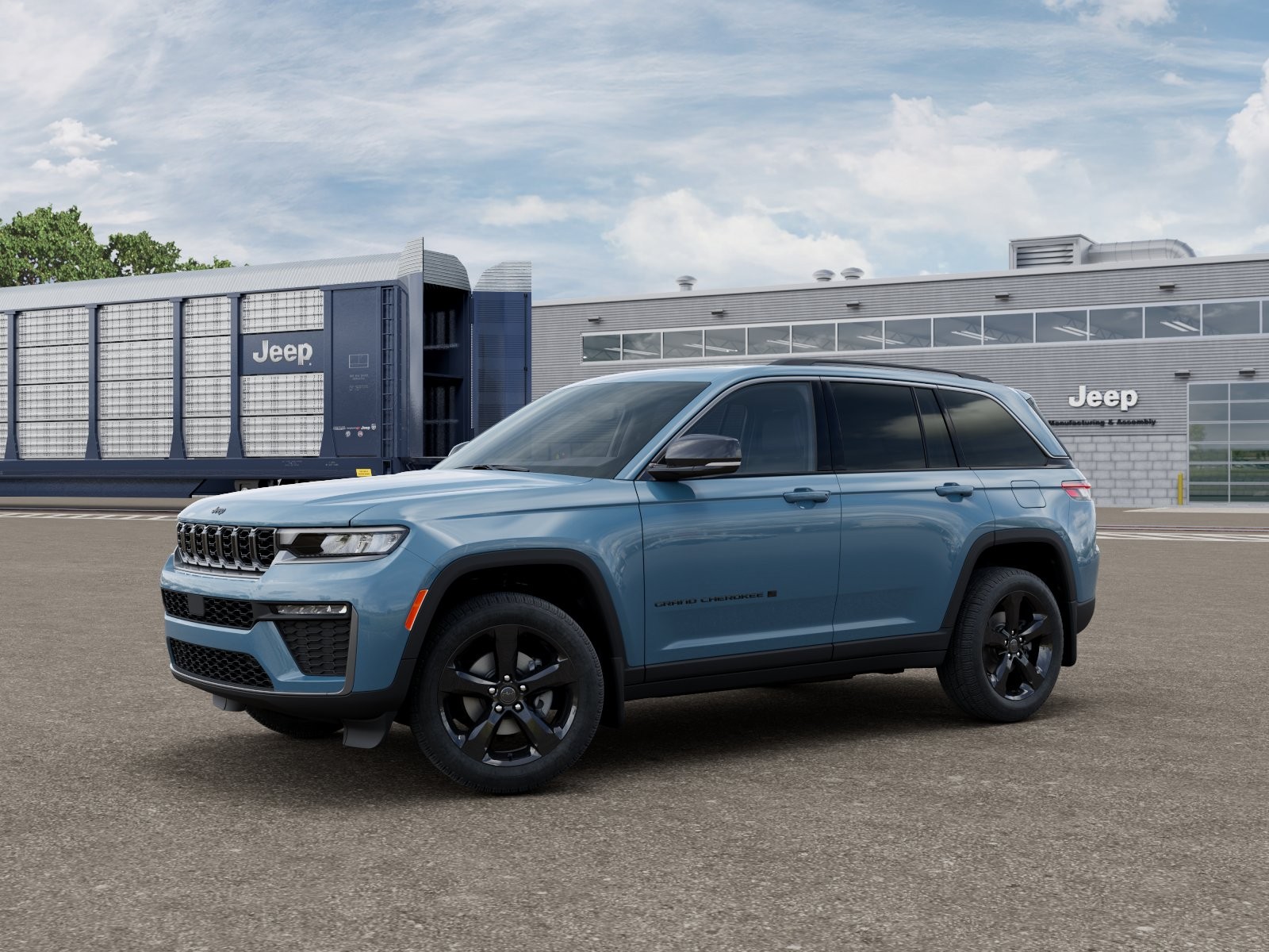 New 2027 Steel Blue Paint Jeep Limited image 2