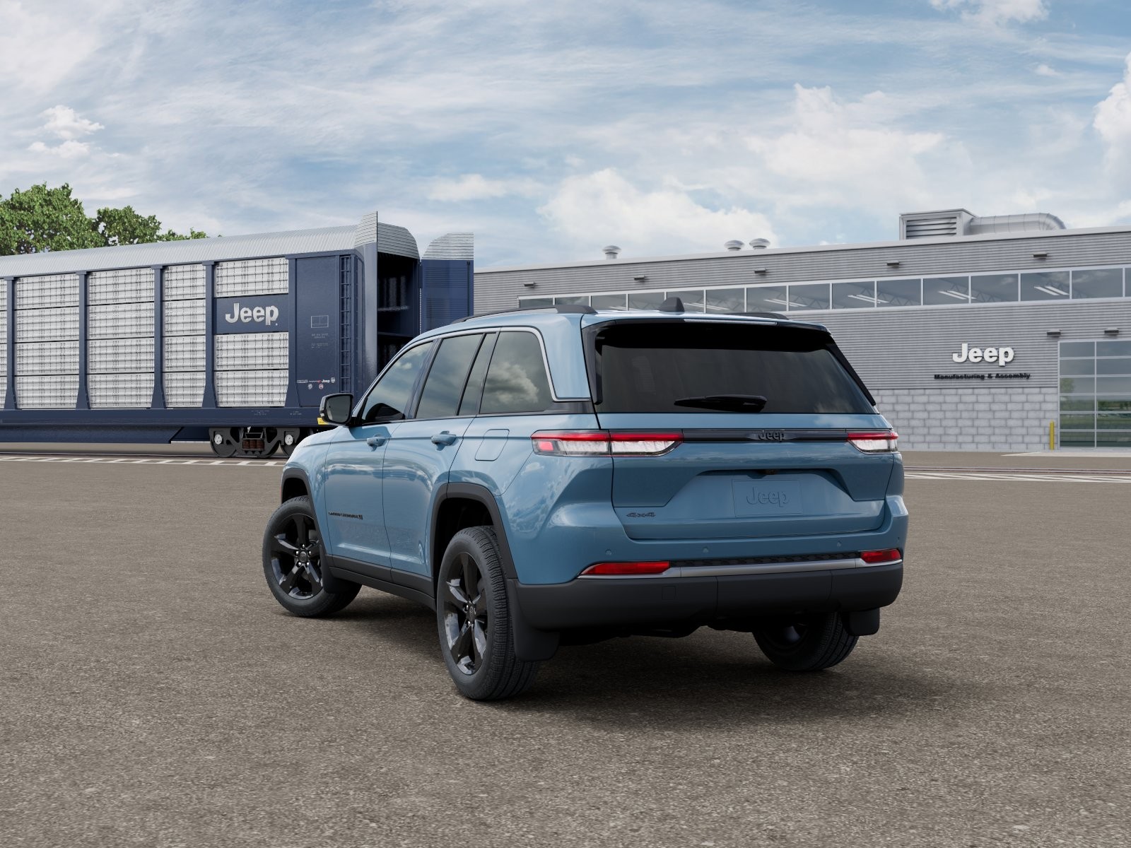 New 2027 Steel Blue Paint Jeep Limited image 3