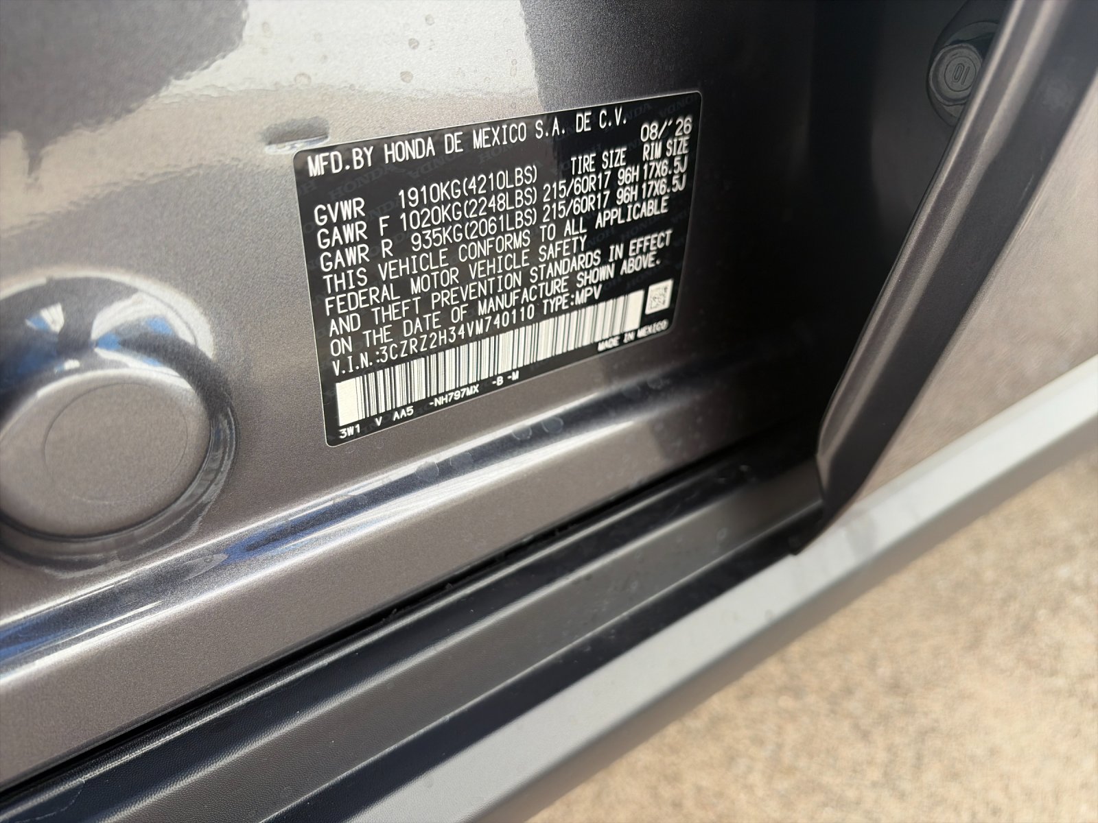 New 2027 Modern Steel Metallic Honda LX AWD image 33