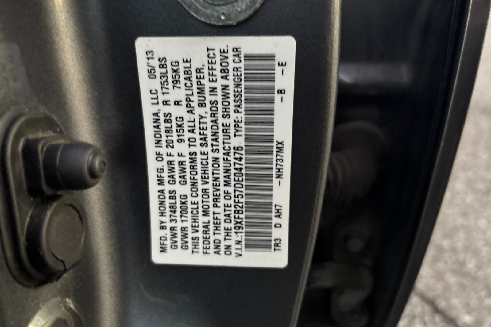 Used 2013 Polished Metal Metallic Honda LX image 33