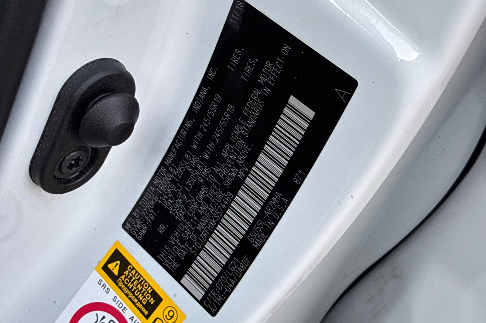 Used 2019 Blizzard Pearl Toyota SE image 48