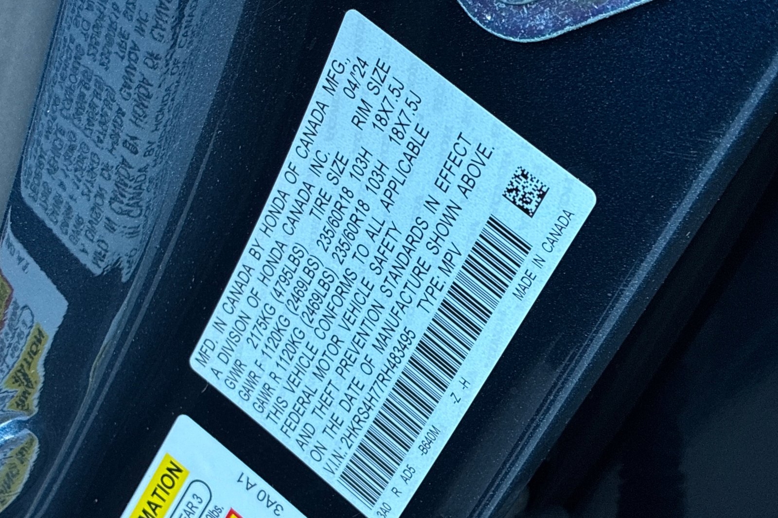 Used 2024 Canyon River Blue Metallic Honda EX-L image 46