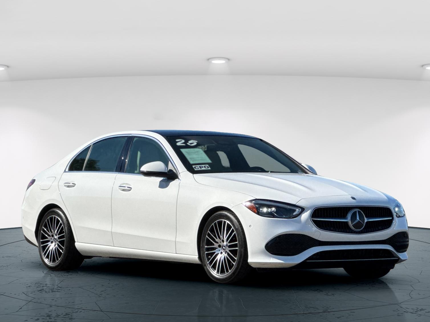 Certified Used 2025 Polar White Mercedes-Benz C 300 4D Sedan 4MATIC® image 8