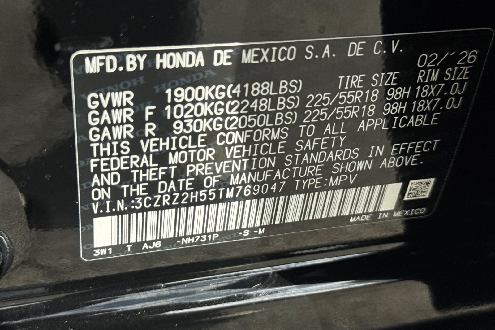 Certified Used 2026 Crystal Black Pearl Honda AWD SPORT image 28